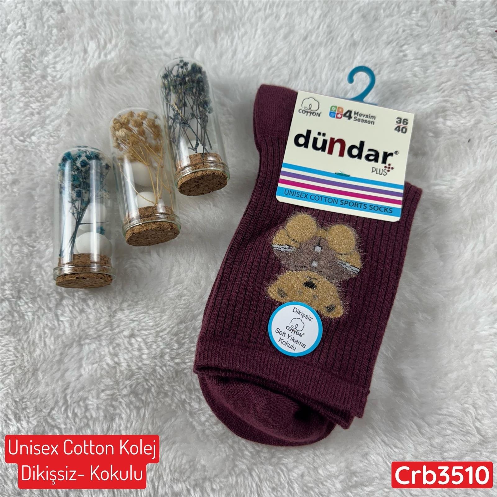 H-227 DÜNDAR Unisex Cotton Kolej (Dikişsiz-Parfümlü)