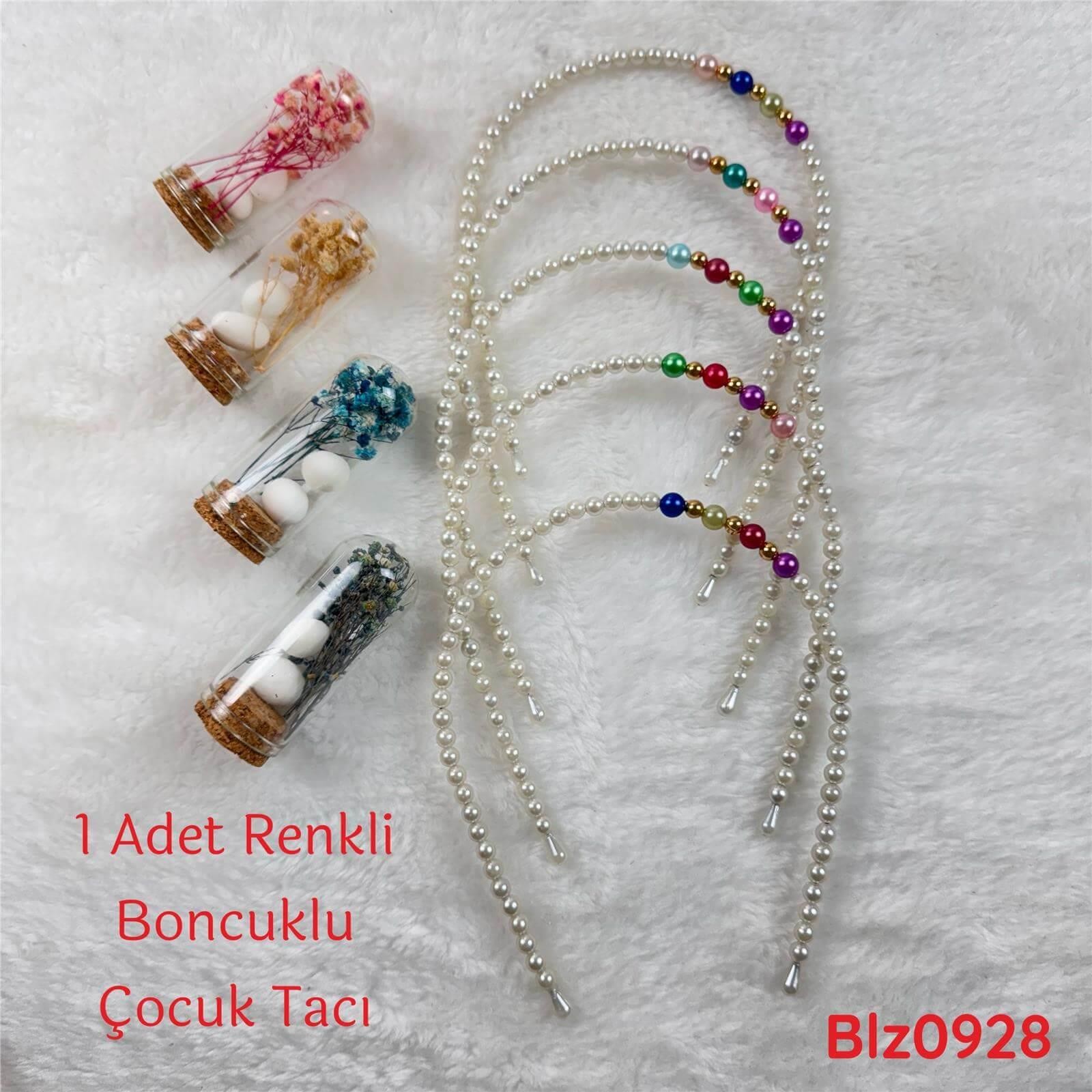 UB-226 Boncuklu Çocuk Tacı  1 Adet