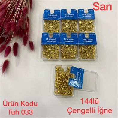 S-020 144lü Çengelli İğne (Sarı) 033