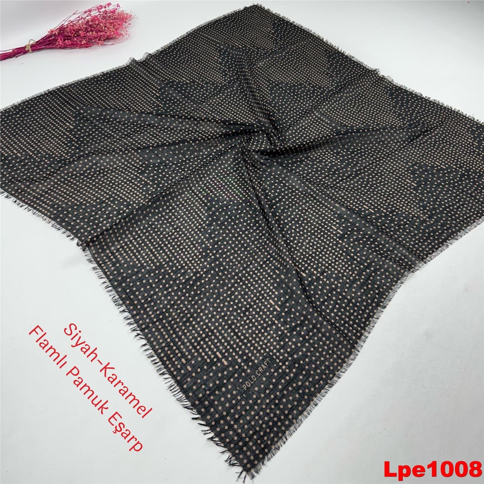 VA-006 Polo Craft Flamlı Pamuk Eşarp