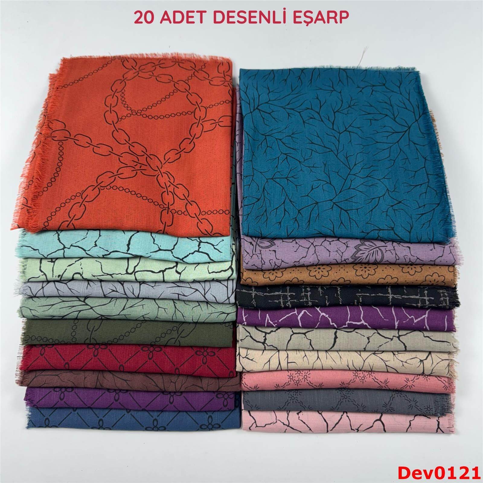 KAMPANYA.. 20 Adet Desenli Eşarp