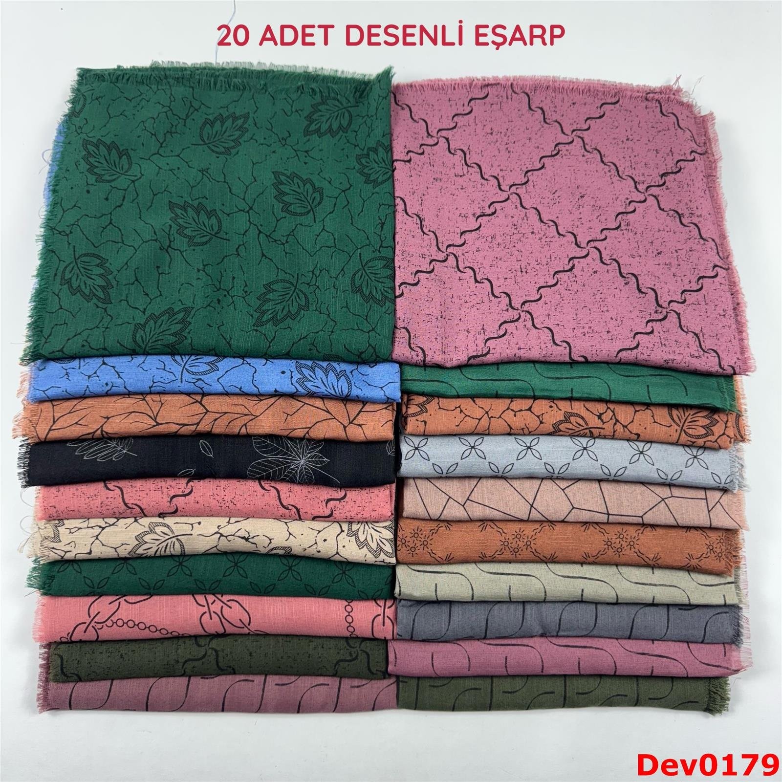 KAMPANYA.. 20 Adet Desenli Eşarp