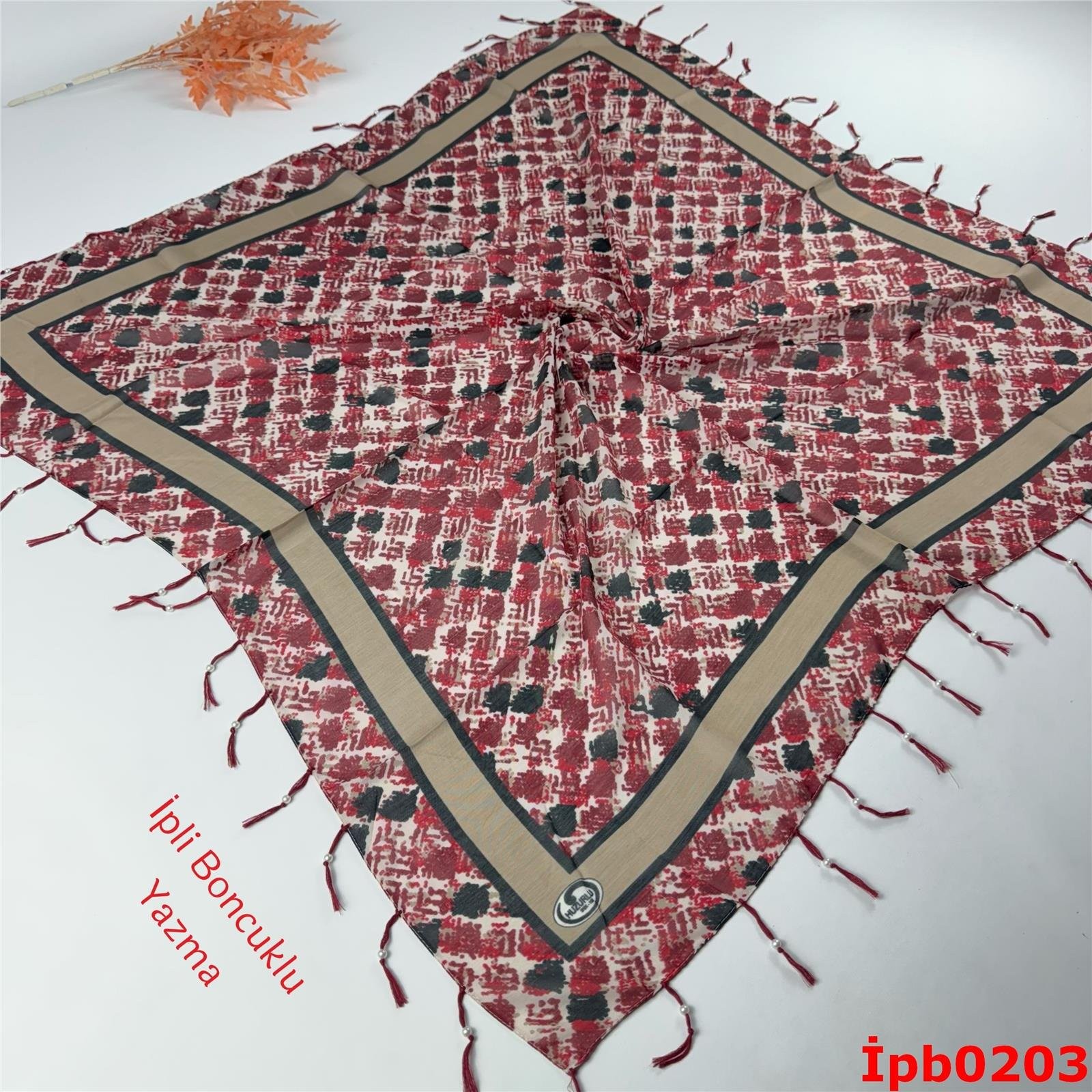 M-190 İpli Boncuklu Yazma