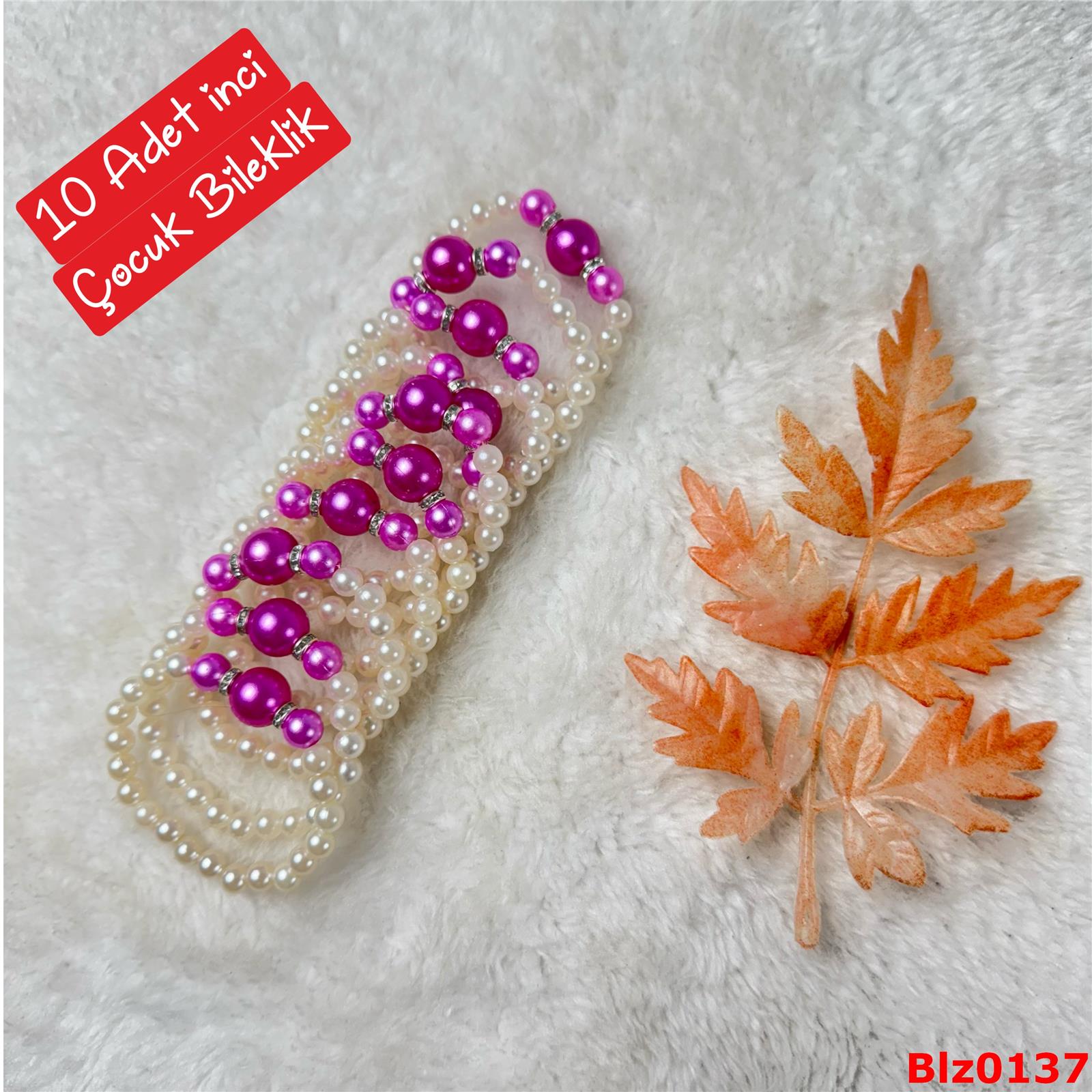 ZD-145 10 Adet İnci Esnek Renkli Bileklik