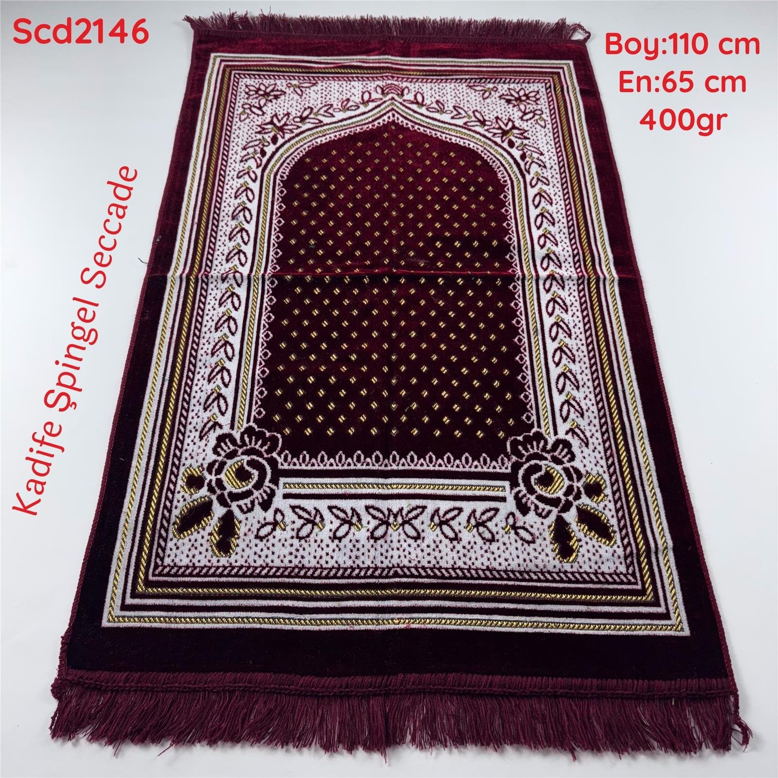ZV-129 Kadife Şpingel Seccade