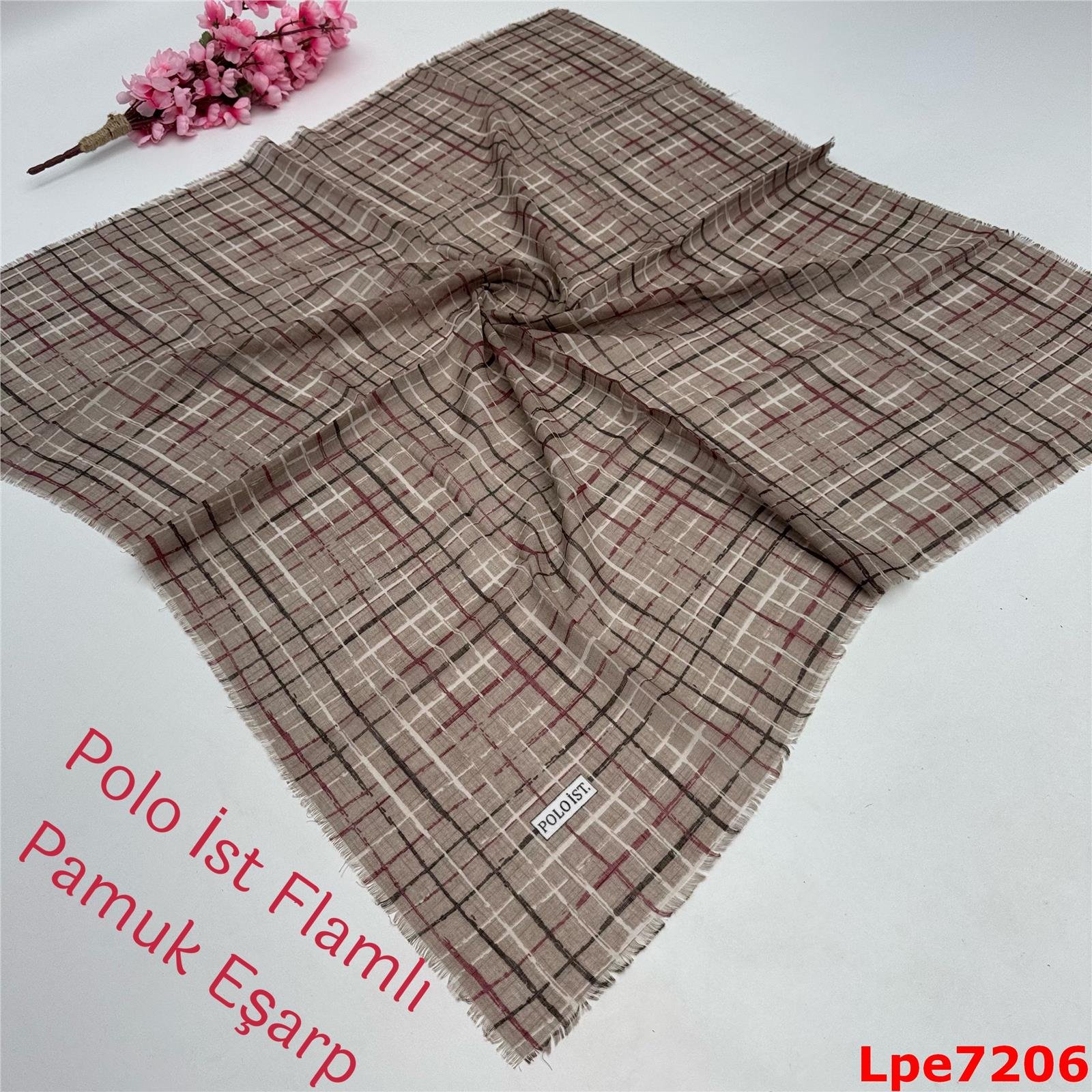 O-031 Polo İst Flamlı Pamuk Eşarp