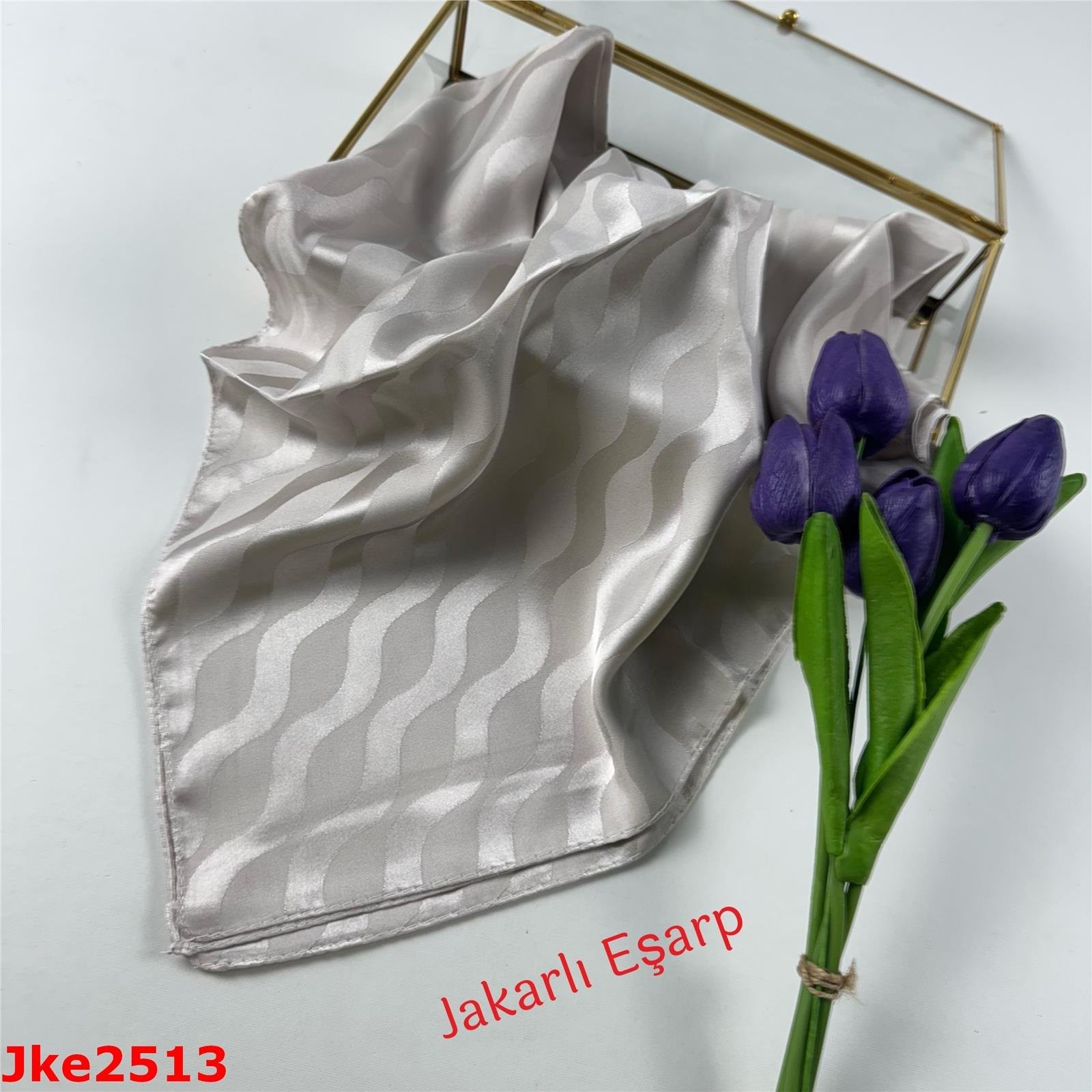 RA-107 Jakarlı İpeksi Eşarp