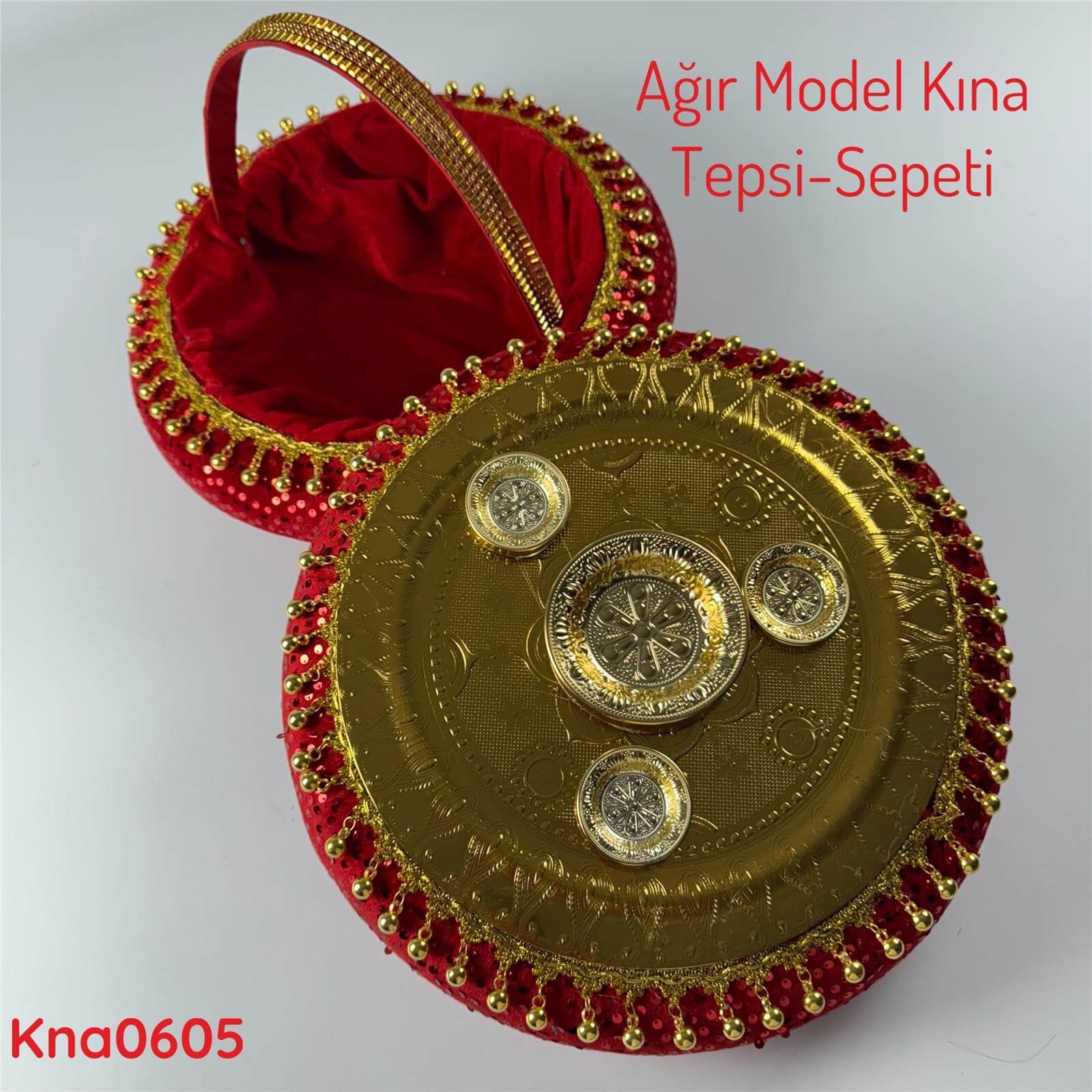 ZV-093 Ağır Model Kına Tepsi&Sepeti