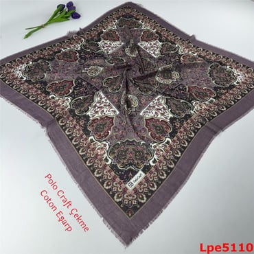 N-071 Polo Craft Çekme Coton Eşarp