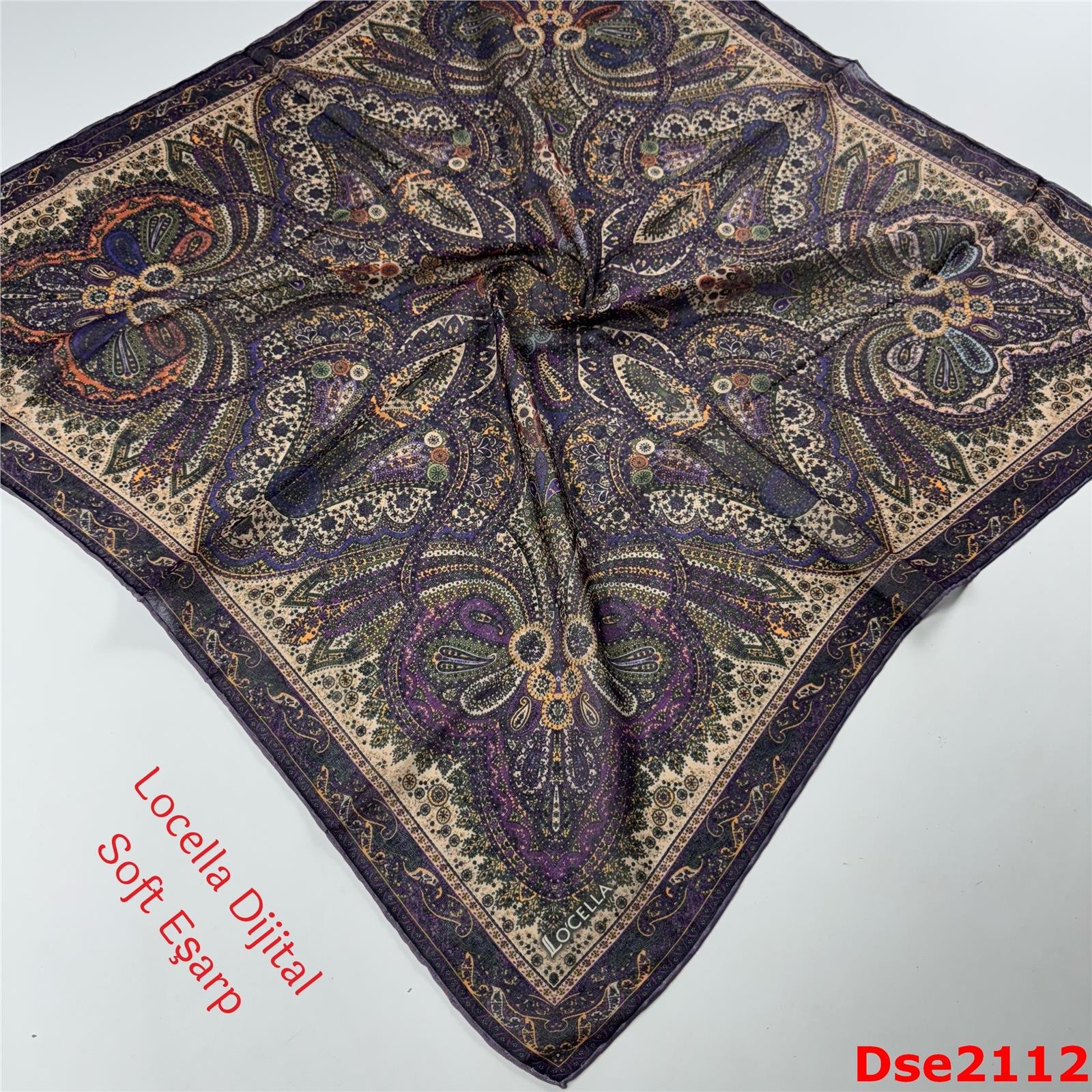 R-064 Locella El Dikişli Soft Eşarp