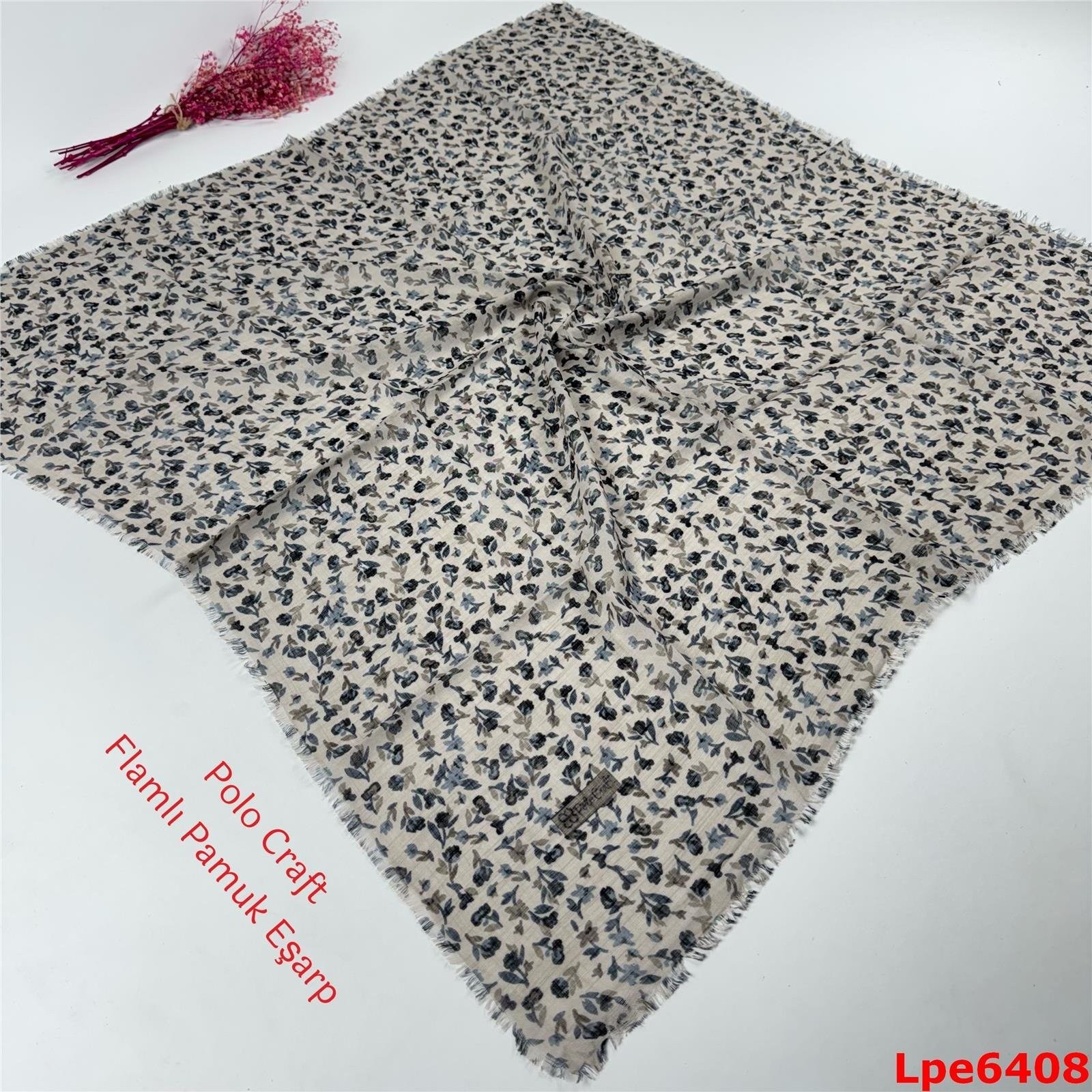 O-081  Polo Craft Flamlı Pamuk Eşarp