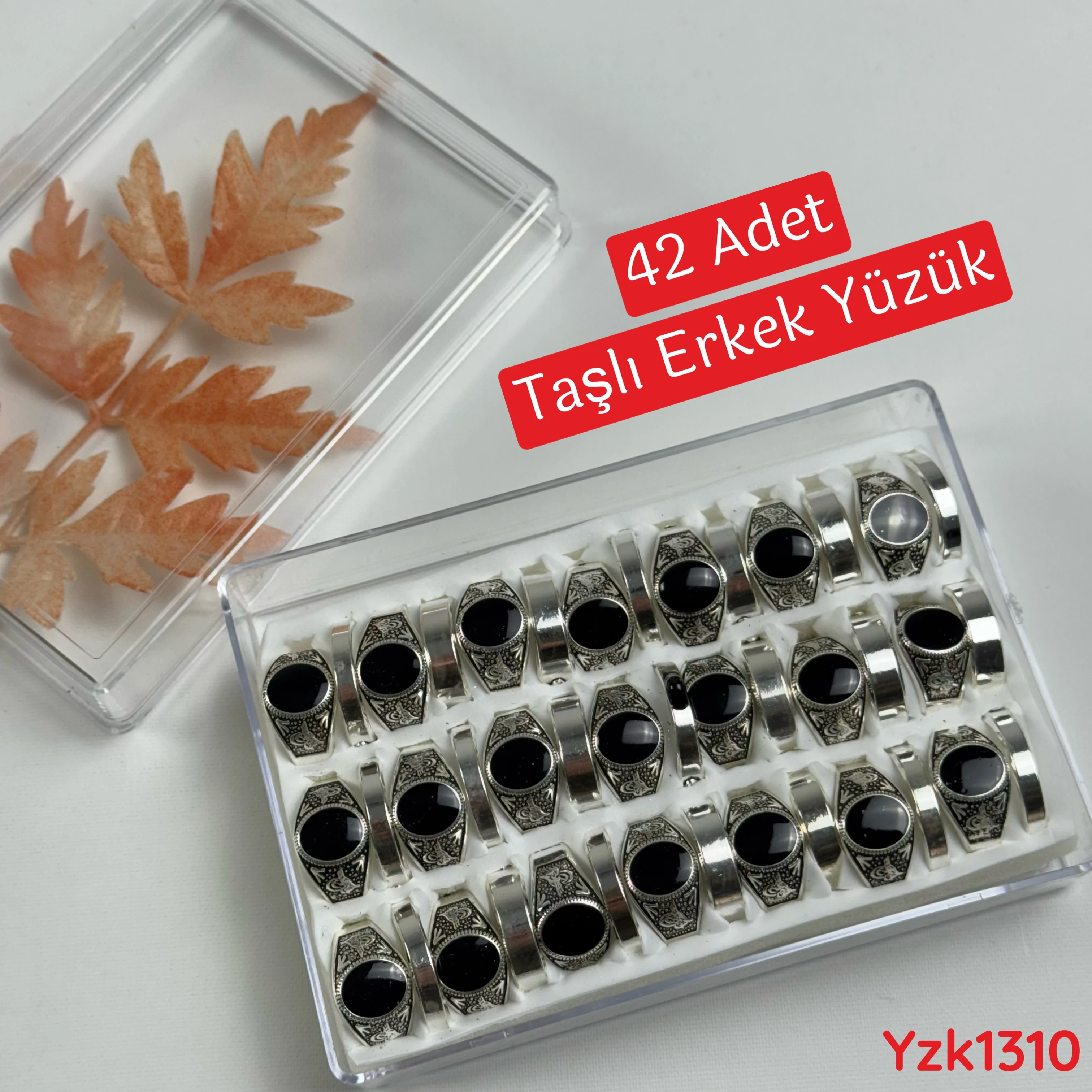 ZN-050 42lı Taşlı Erkek Yüzük