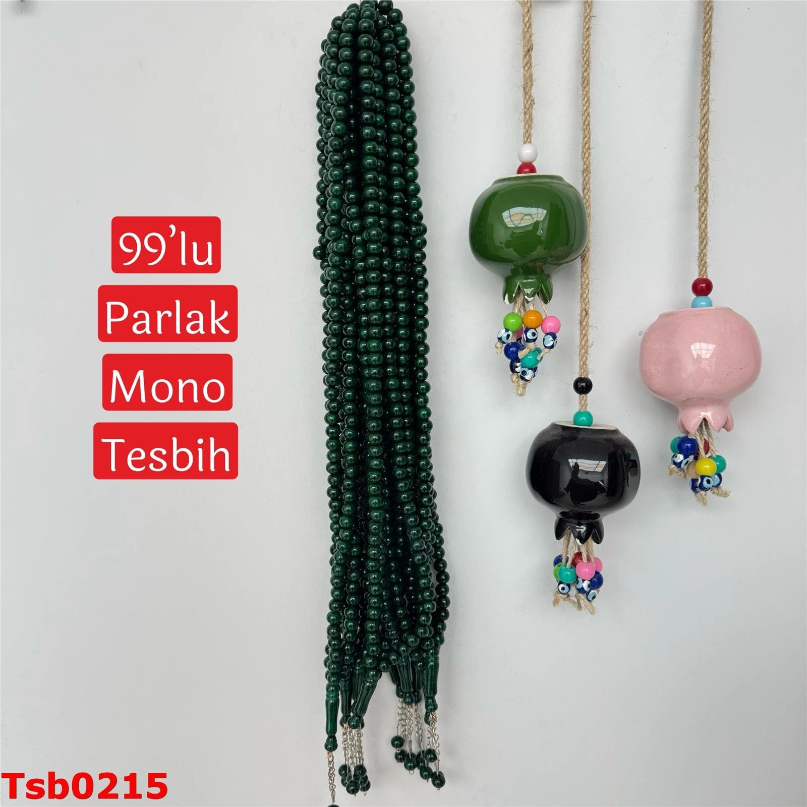 ZZ-360 Parlak Mono 99'lu Tesbih(10mm)