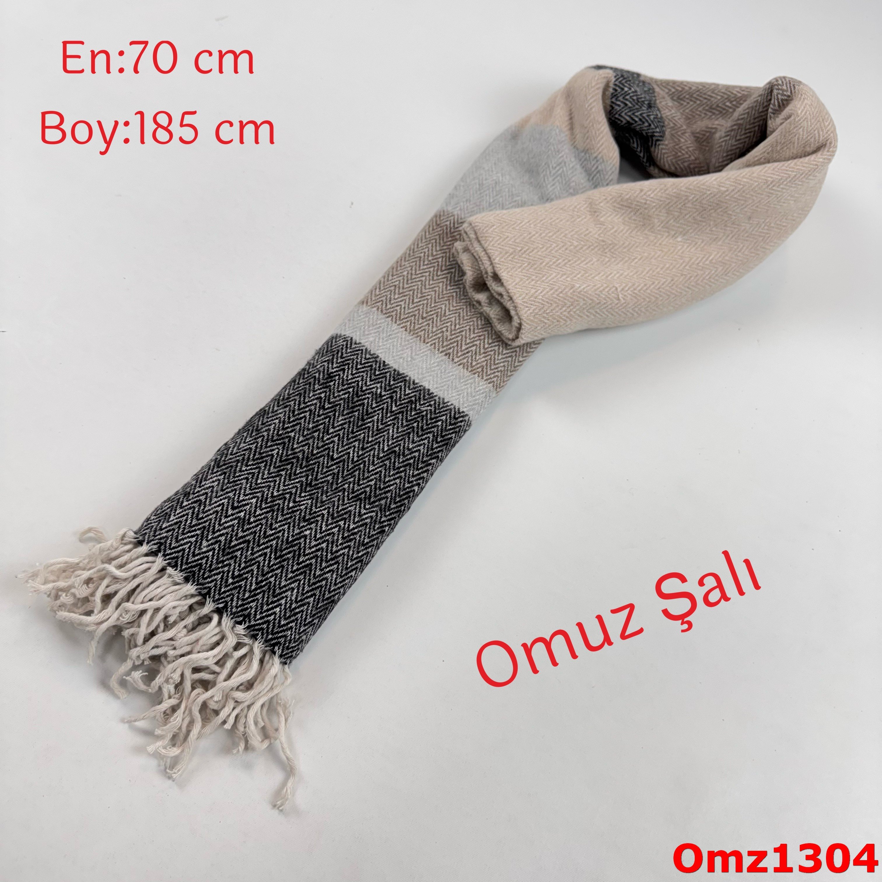 ZY-074 Düz Balıksırtı Omuz Şalı