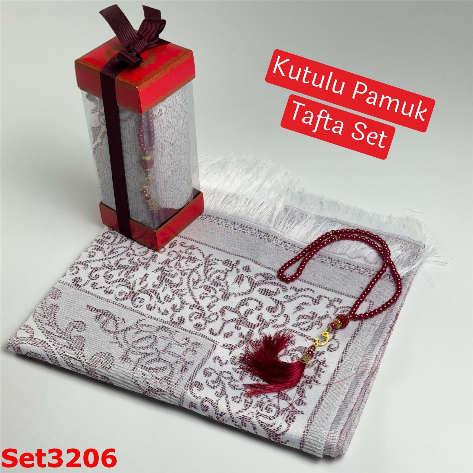 ZU-038 Kutulu Pamuk Tafta Set