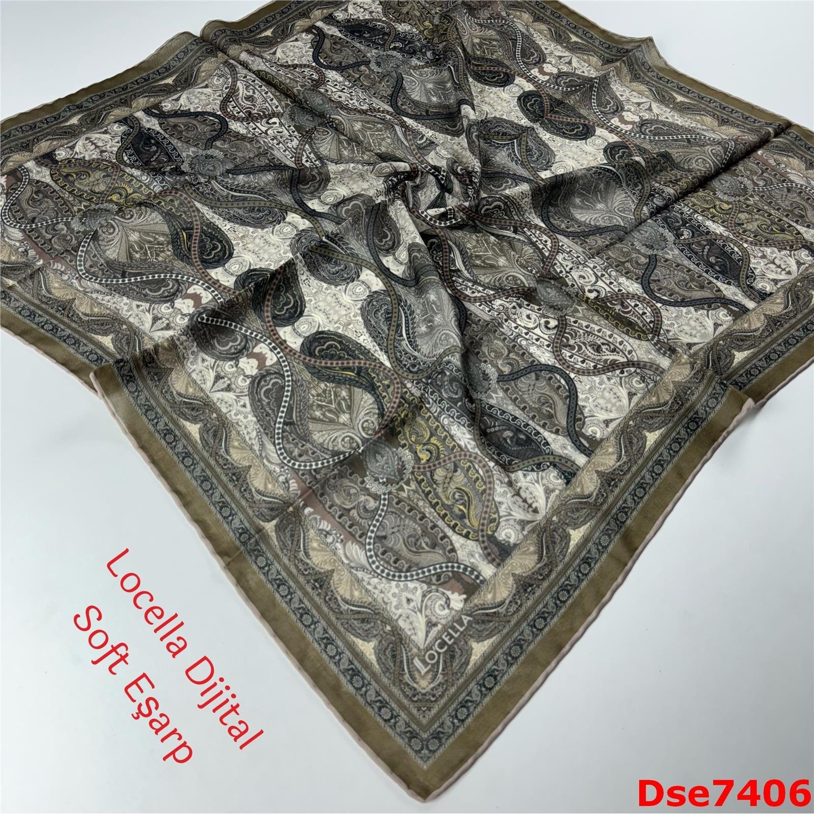 R-096 Locella El Dikişli Soft Eşarp