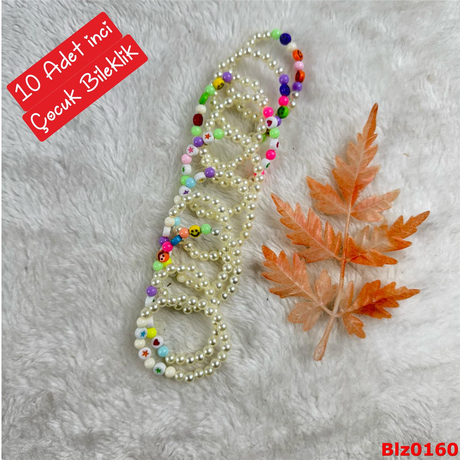 ZE-049 10 Adet İnci Esnek Renkli Bileklik