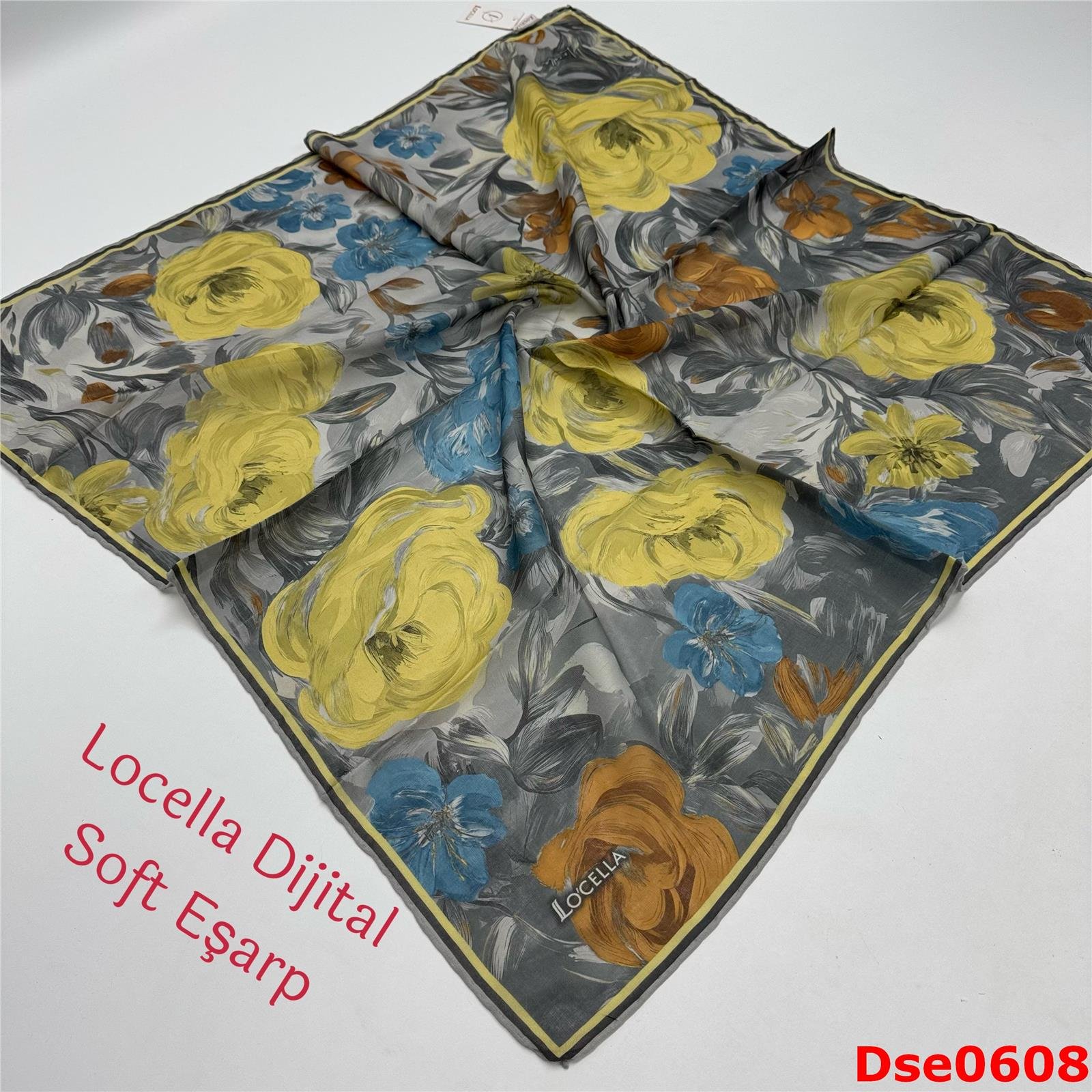 P-136 Locella El Dikişli Soft Eşarp