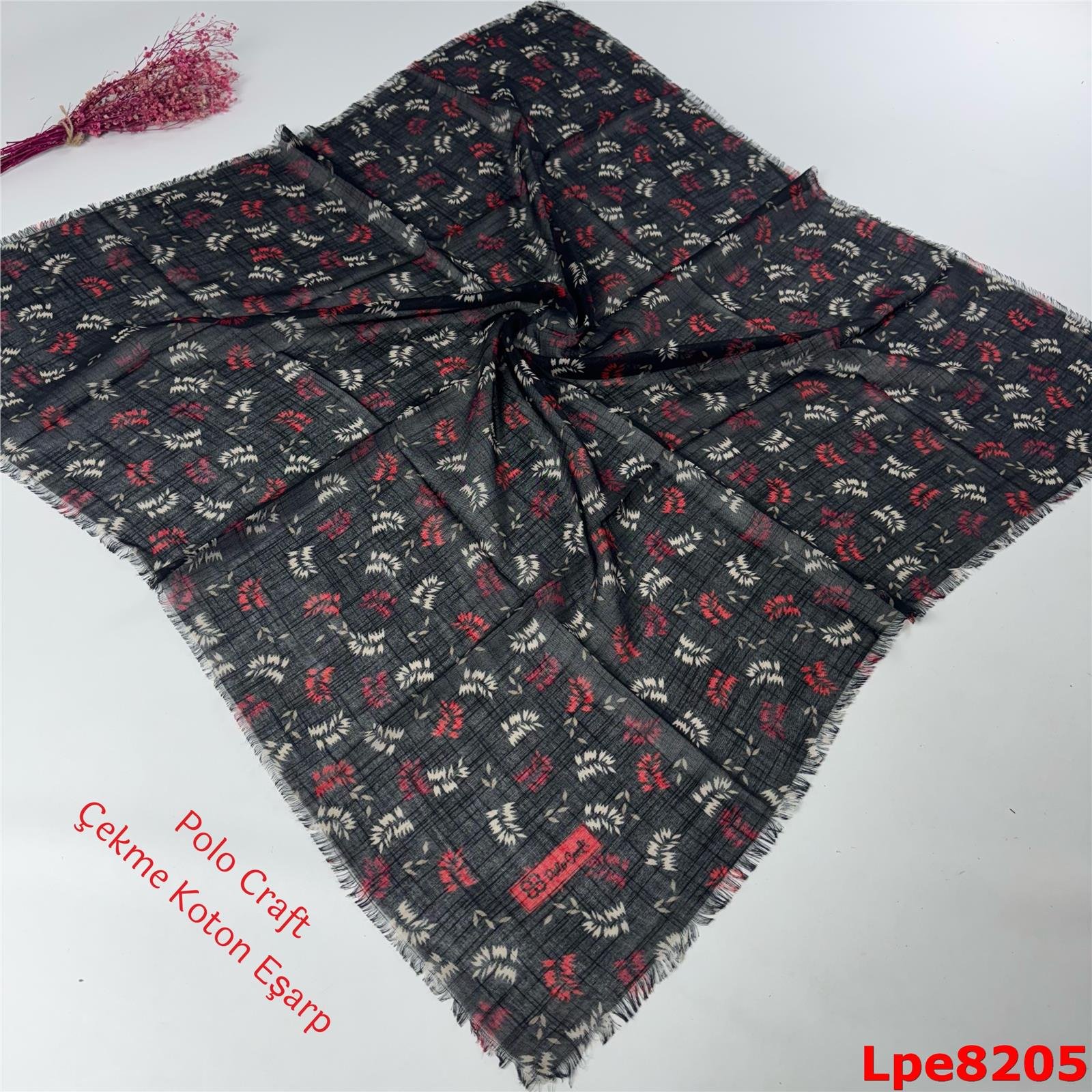 N-096  Polo Craft Çekme Coton Eşarp