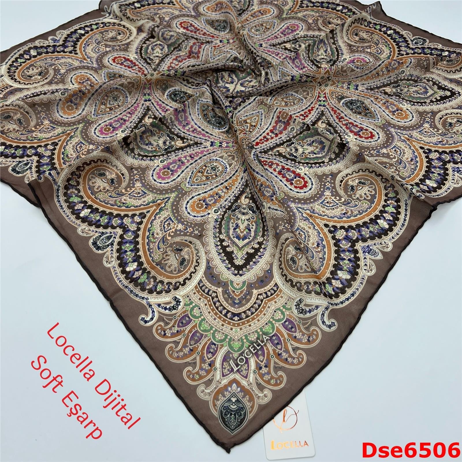 R-059 Locella El Dikişli Soft Eşarp