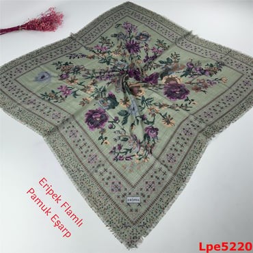 O-139 Eripek Flamlı Pamuk Eşarp