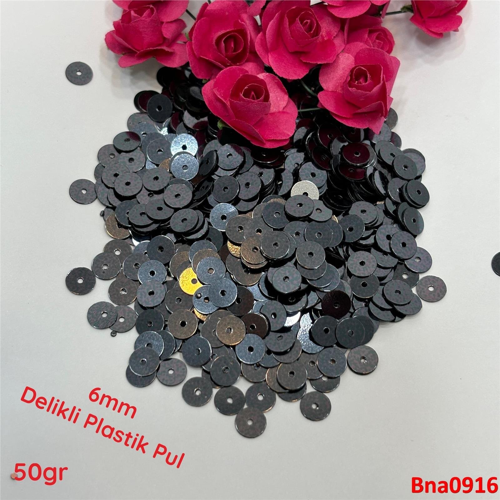 R-134 6mm Ortadan Delikli Plastik Pul