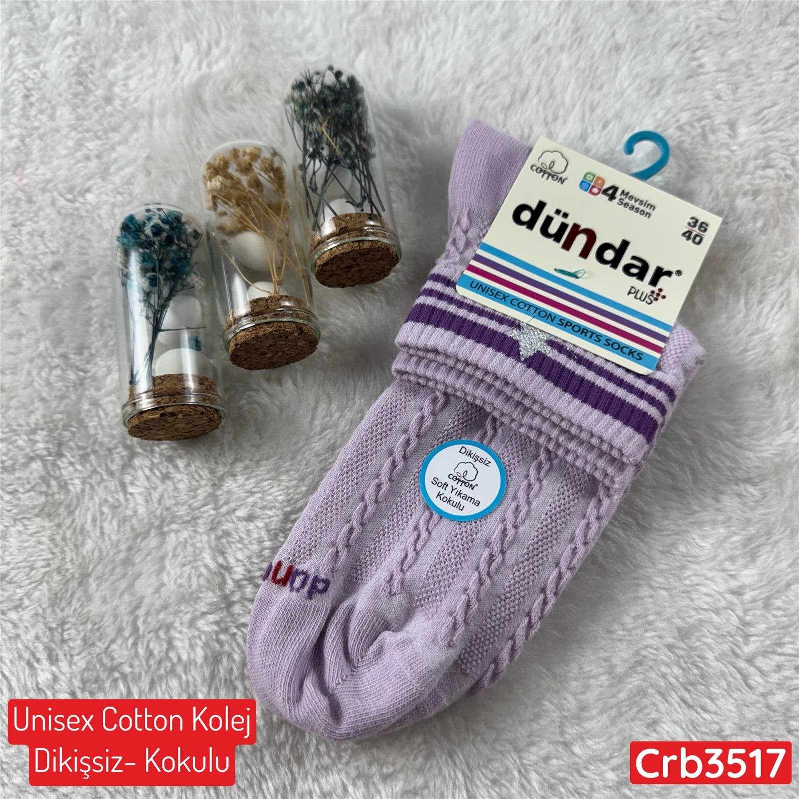H-234 DÜNDAR Unisex Cotton Kolej (Dikişsiz-Parfümlü)