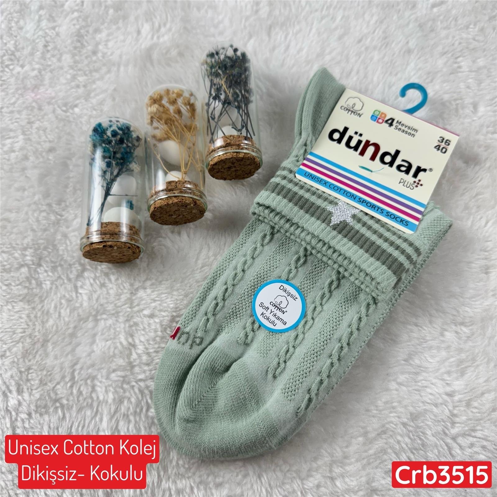 H-232 DÜNDAR Unisex Cotton Kolej (Dikişsiz-Parfümlü)