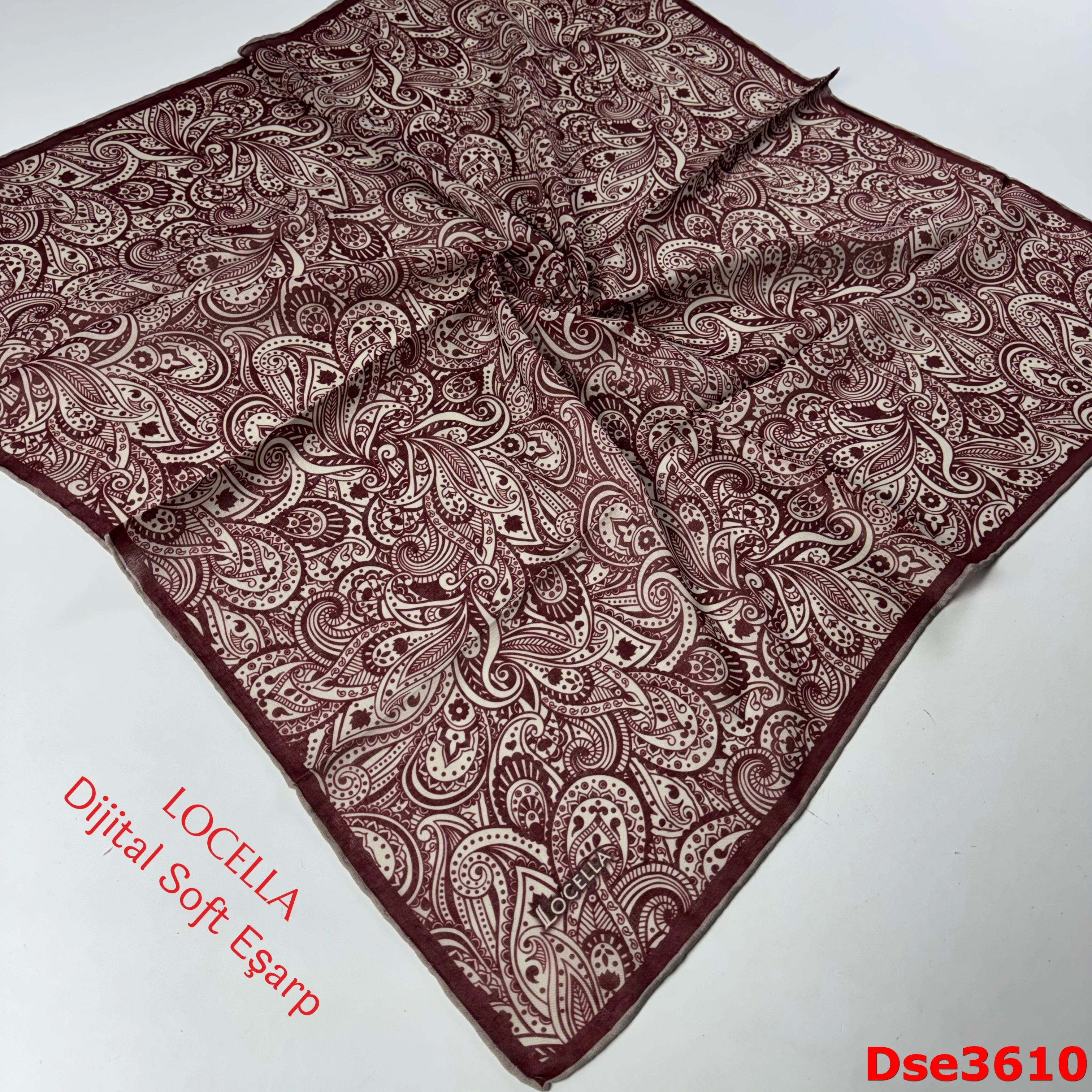 S-106 Locella El Dikişli Soft Eşarp