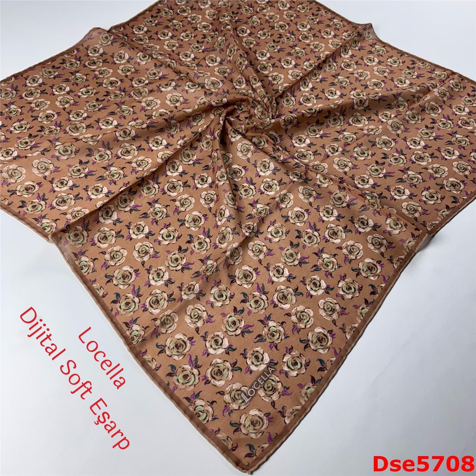 S-085 Locella El Dikişli Soft Eşarp