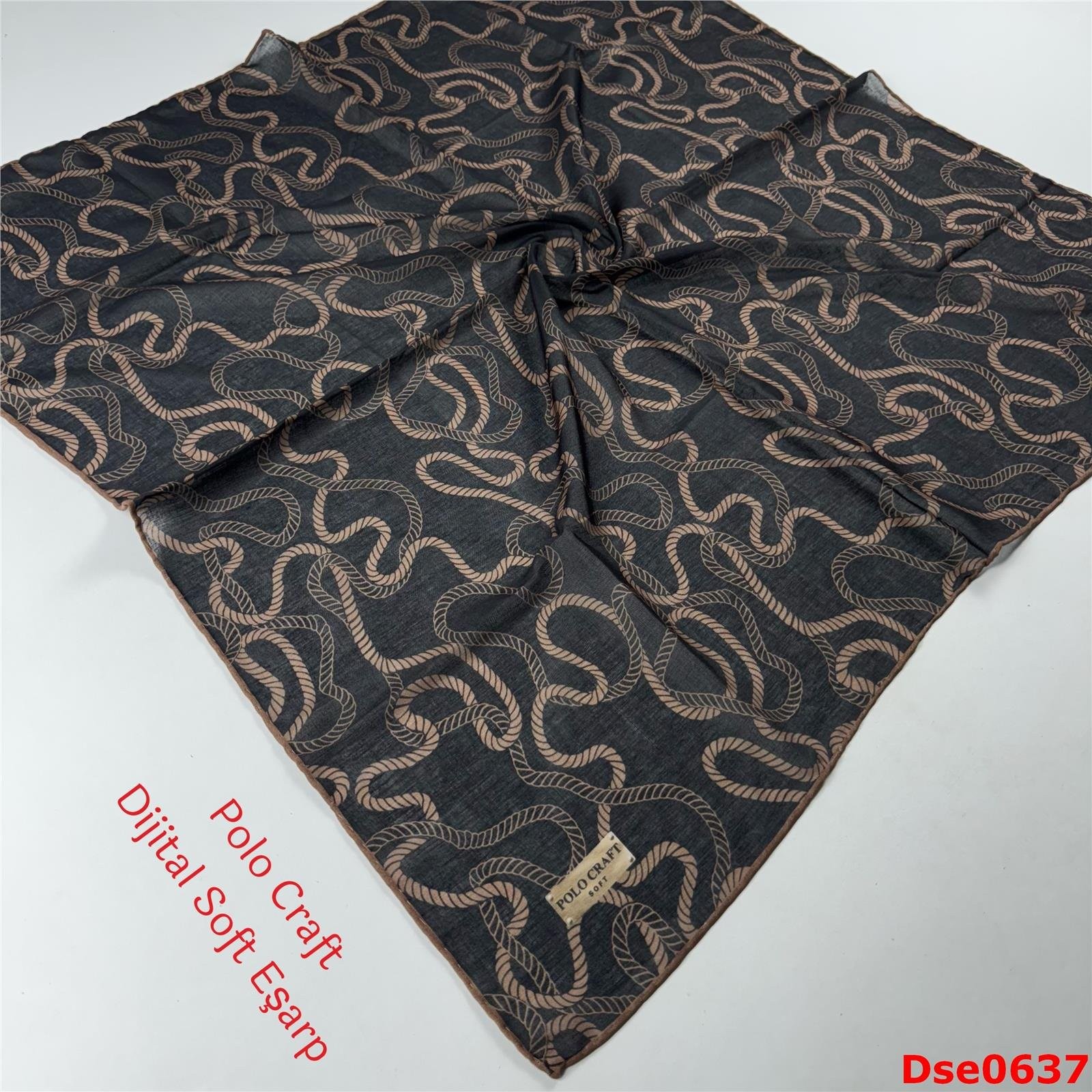 L-026 Polo Craft Dijital Soft Eşarp