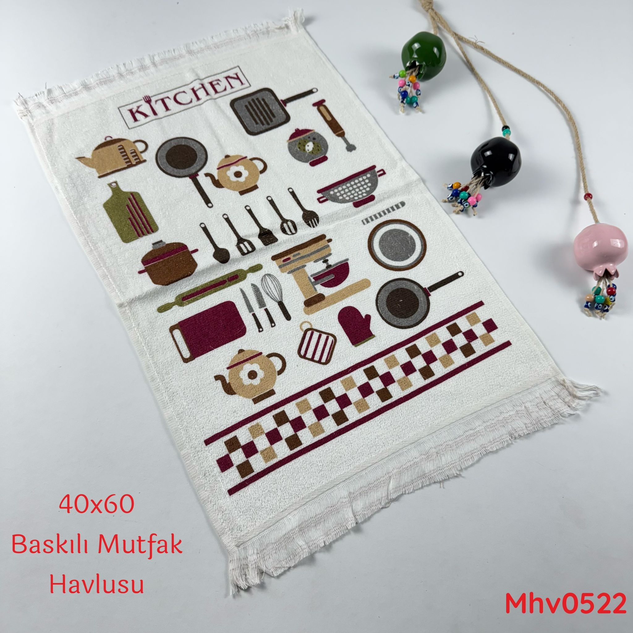 J-014 40*60 Baskılı Mutfak Havlusu