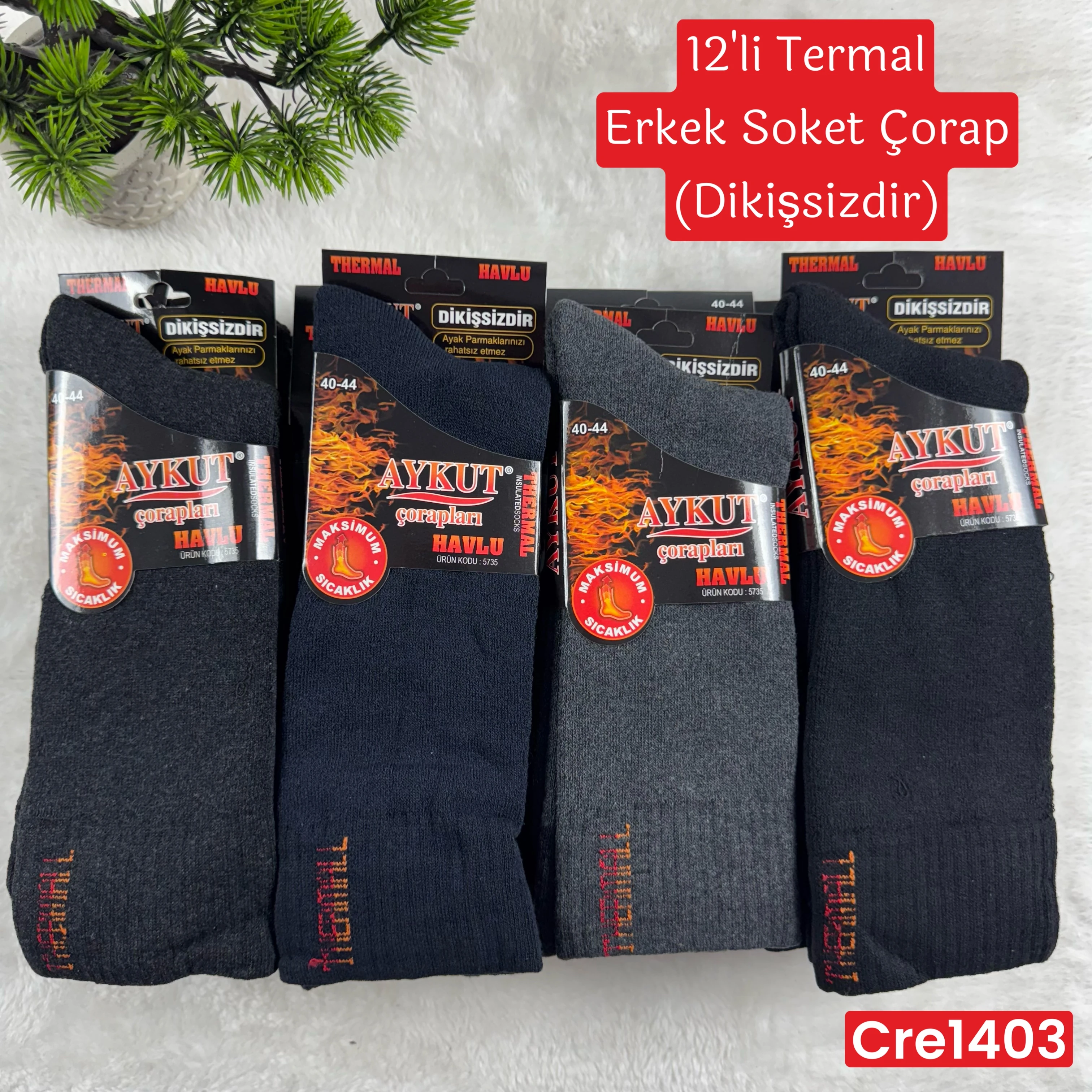 ZV-106 Termal Soket Çorap 12 Adet