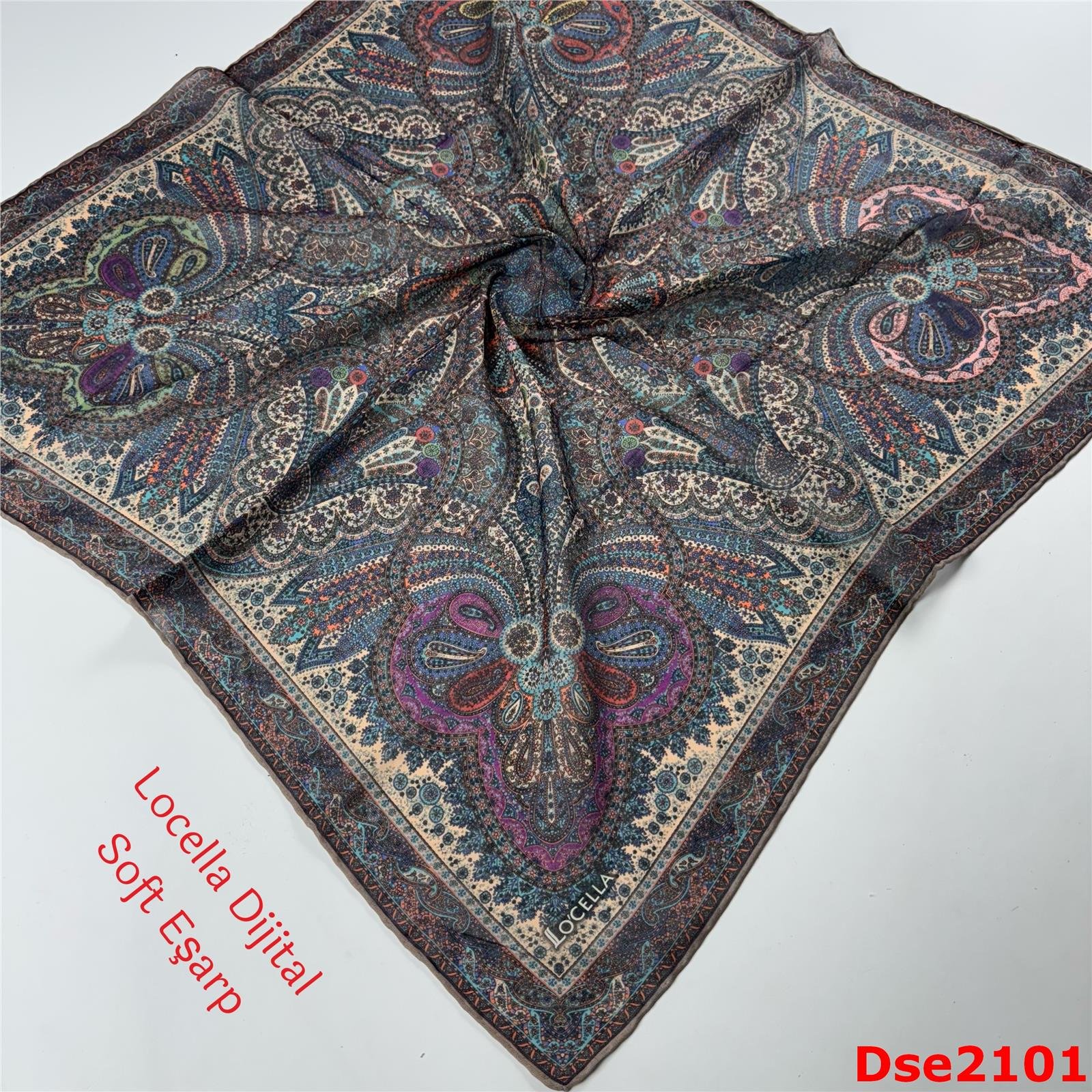 R-039 Locella El Dikişli Soft Eşarp