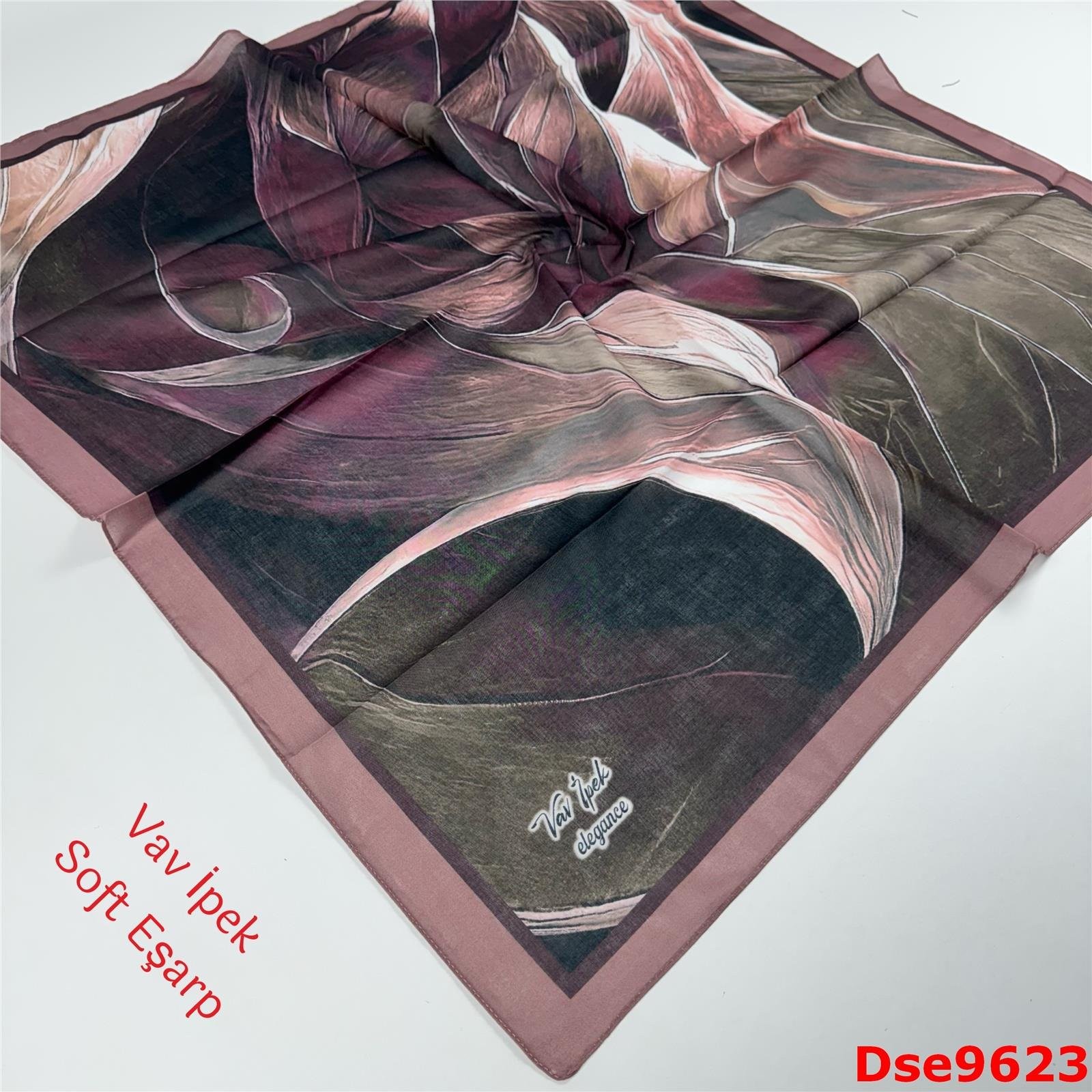 S-124 Vav İpek Soft Eşarp