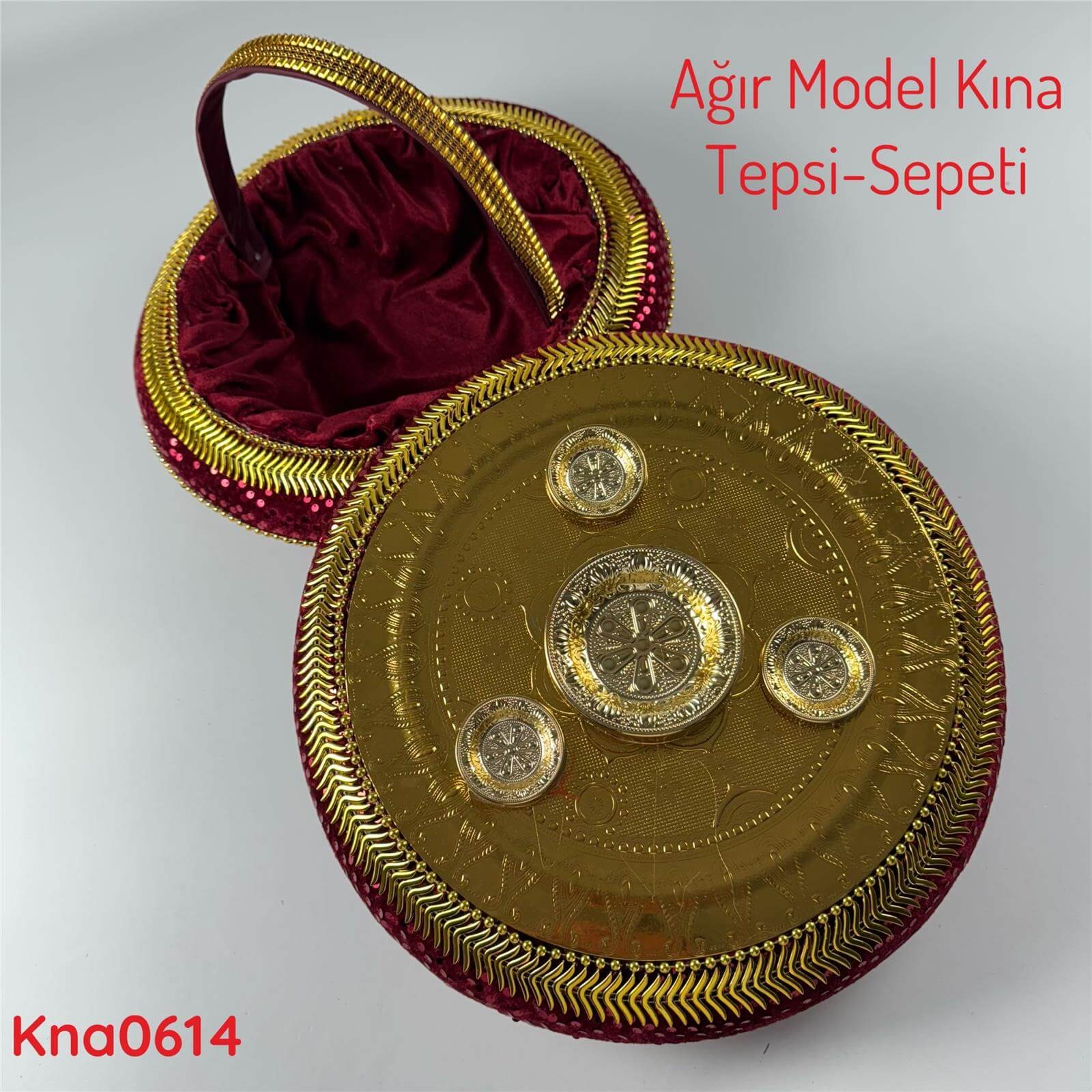 ZV-102 Ağır Model Kına Tepsi&Sepeti