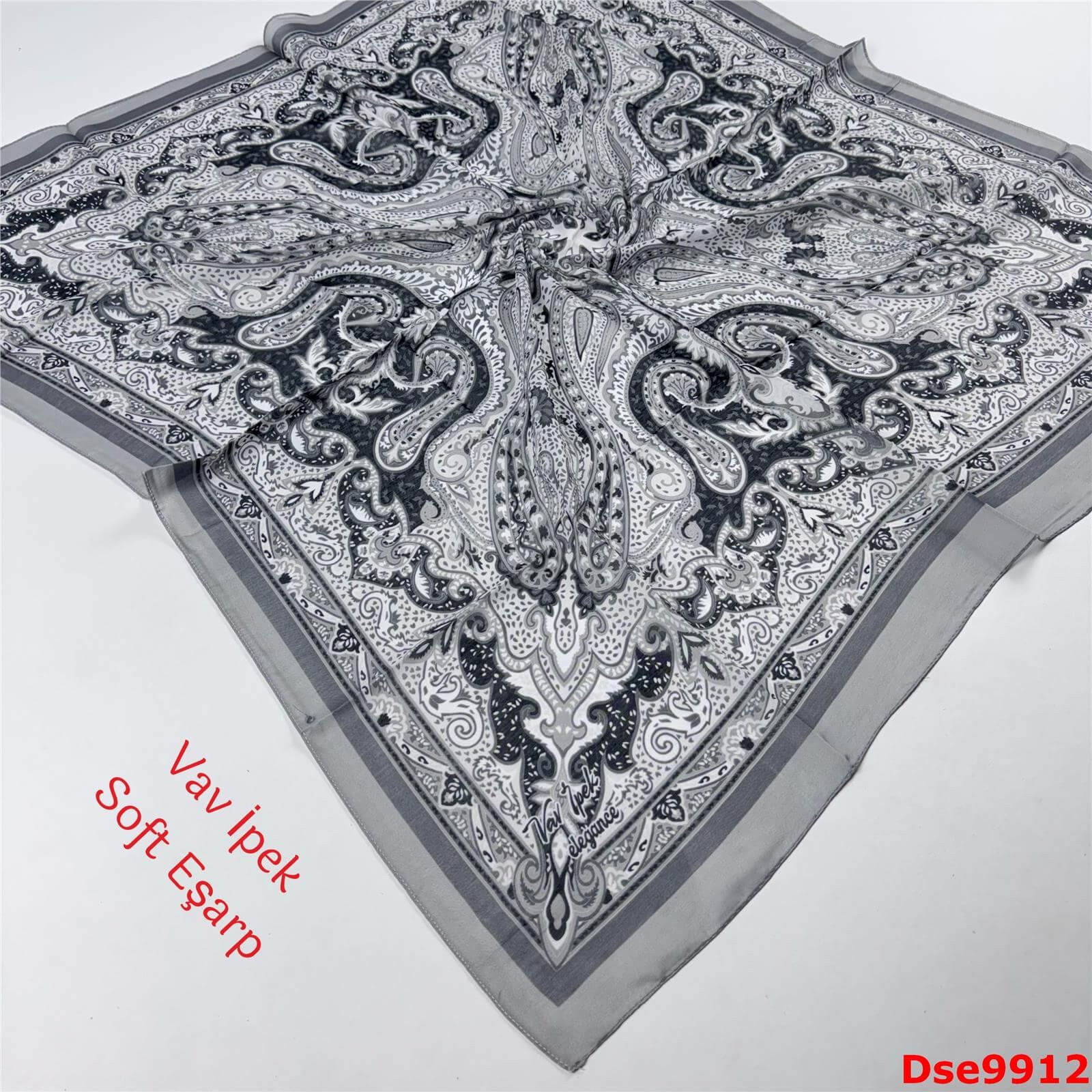 P-128 Vav İpek Soft Eşarp