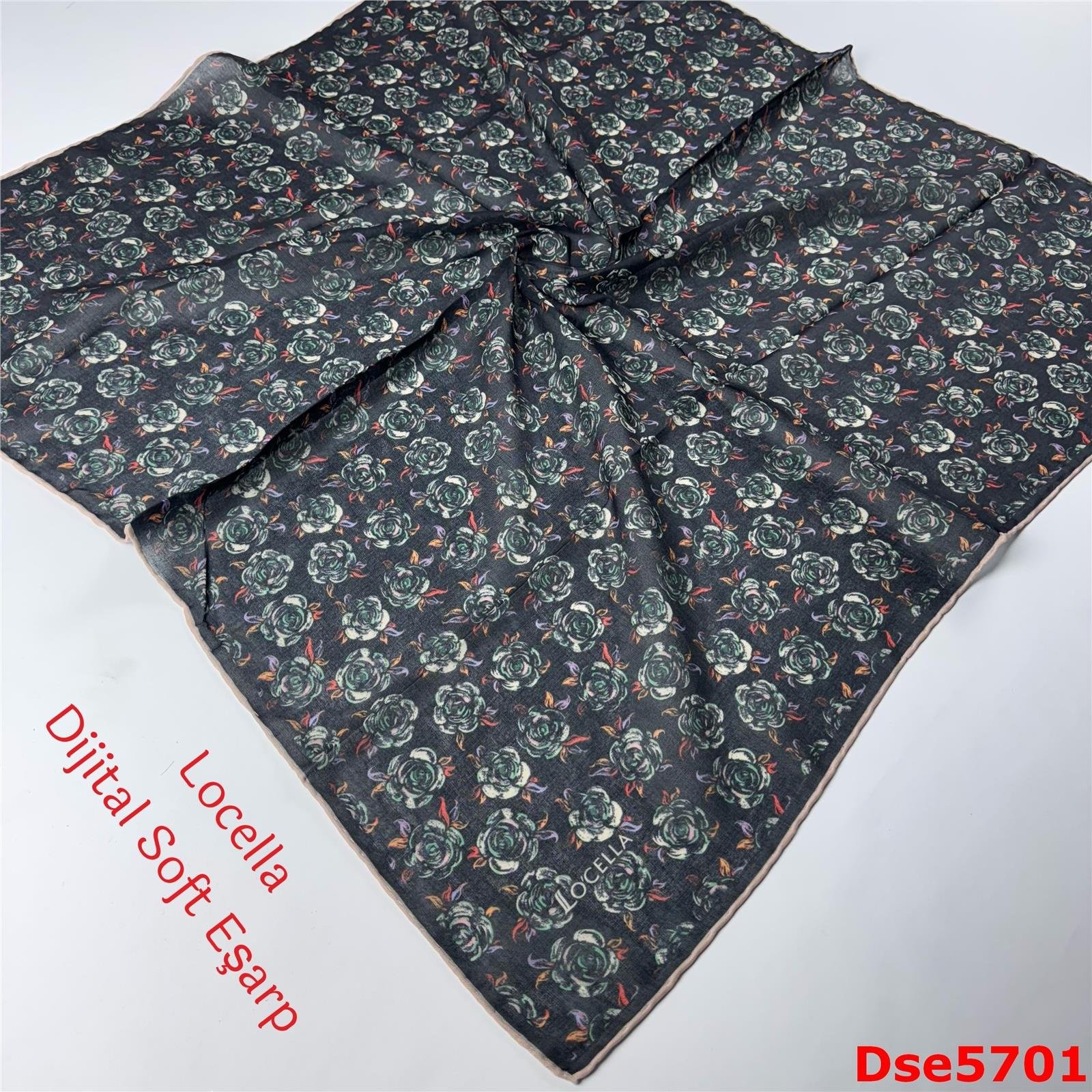 S-078 Locella El Dikişli Soft Eşarp