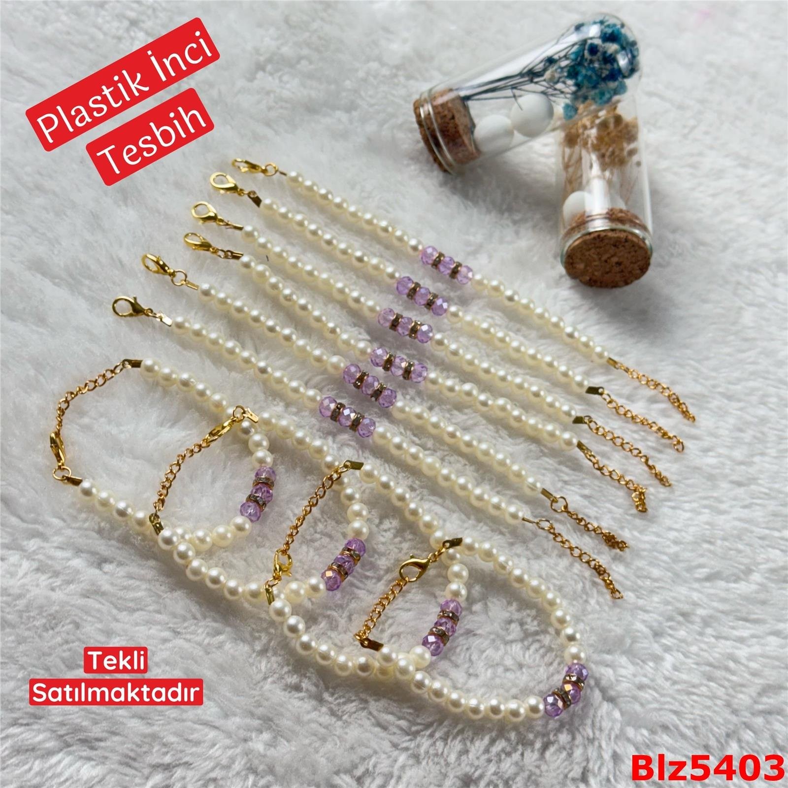 ZD-080 Plastik İnci Bileklik