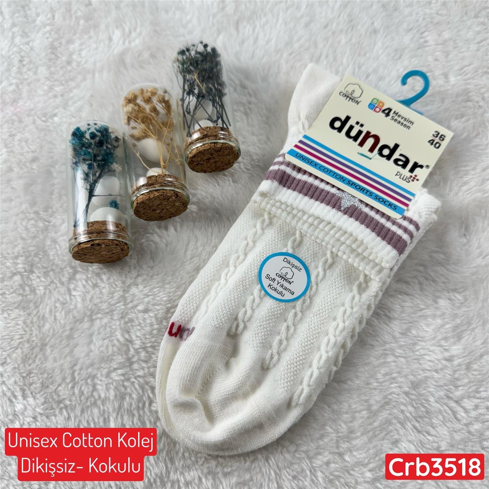 H-235 DÜNDAR Unisex Cotton Kolej (Dikişsiz-Parfümlü)