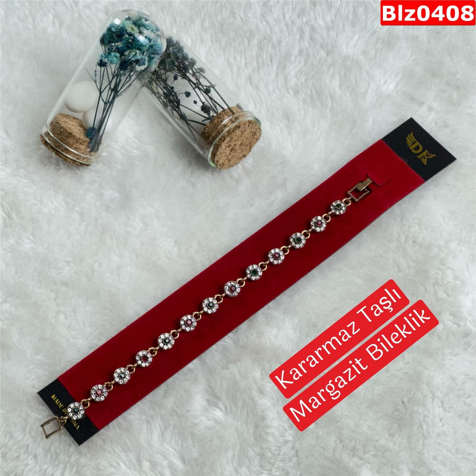 ZD-114 Kararmaz Taşlı Margazit Bileklik