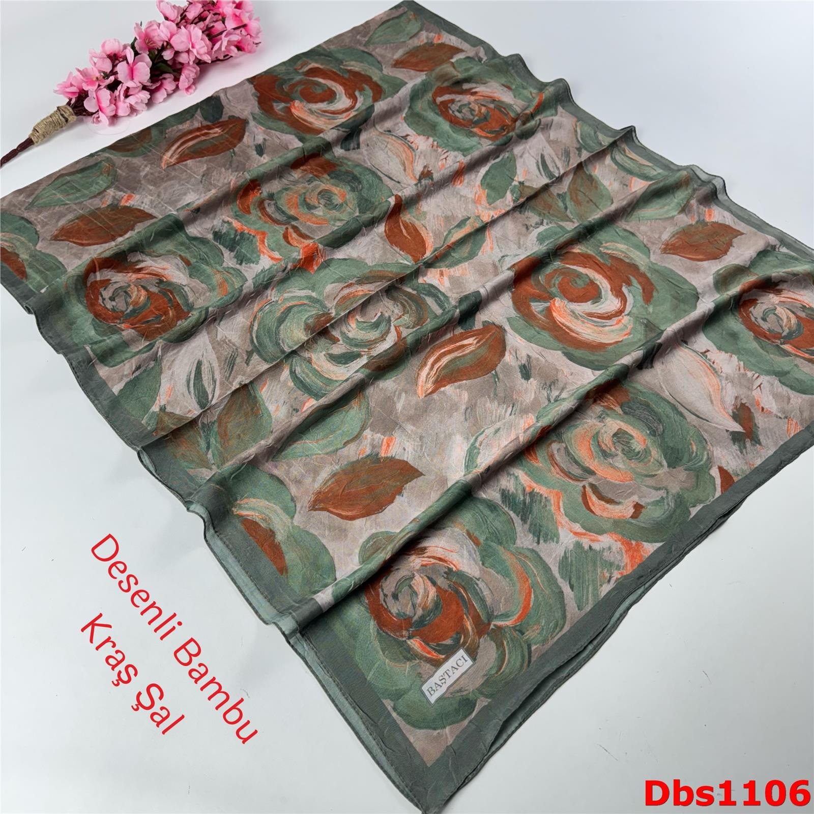 ZC-019 Nine Desenli Bambu Kraş Şal