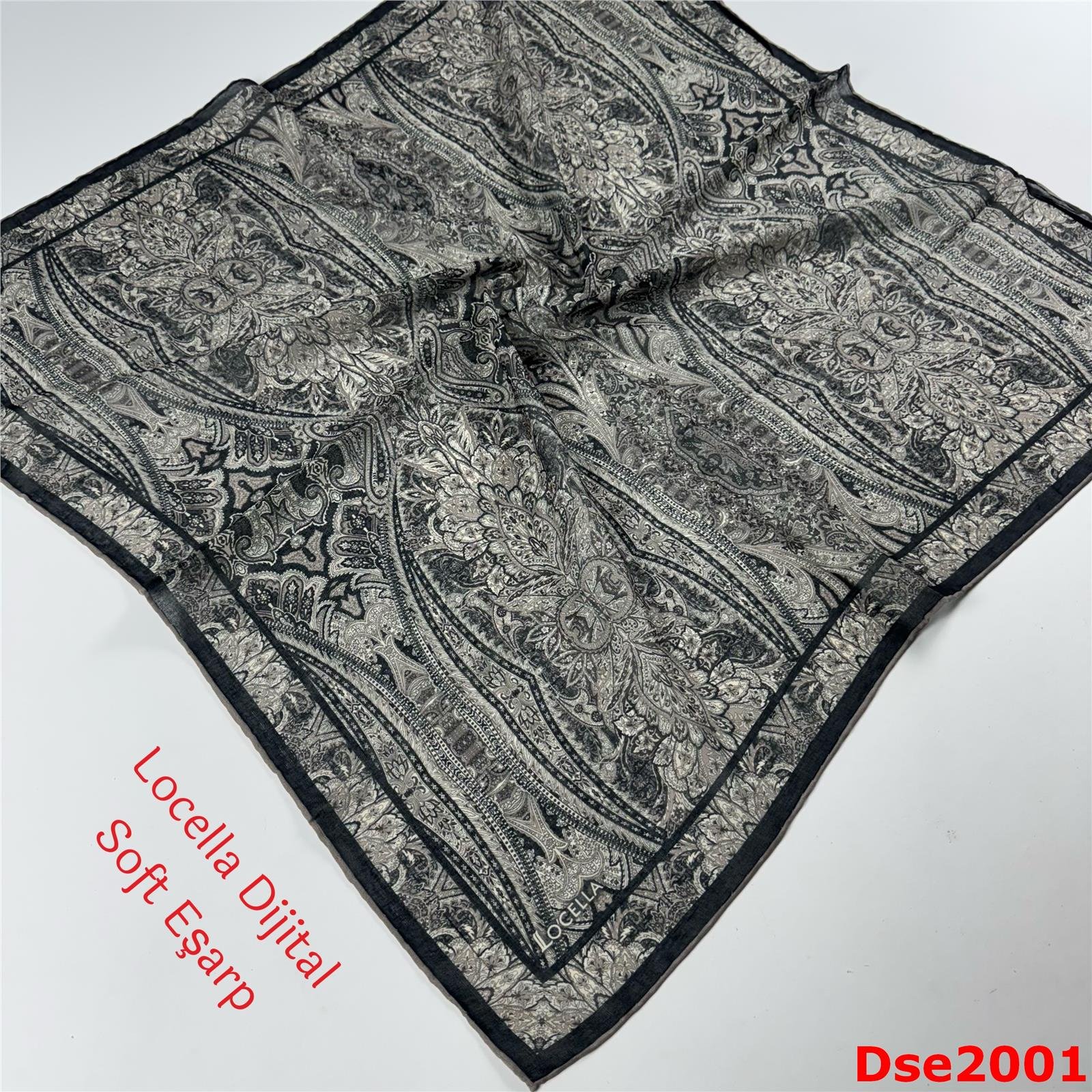 R-001 Locella El Dikişli Soft Eşarp