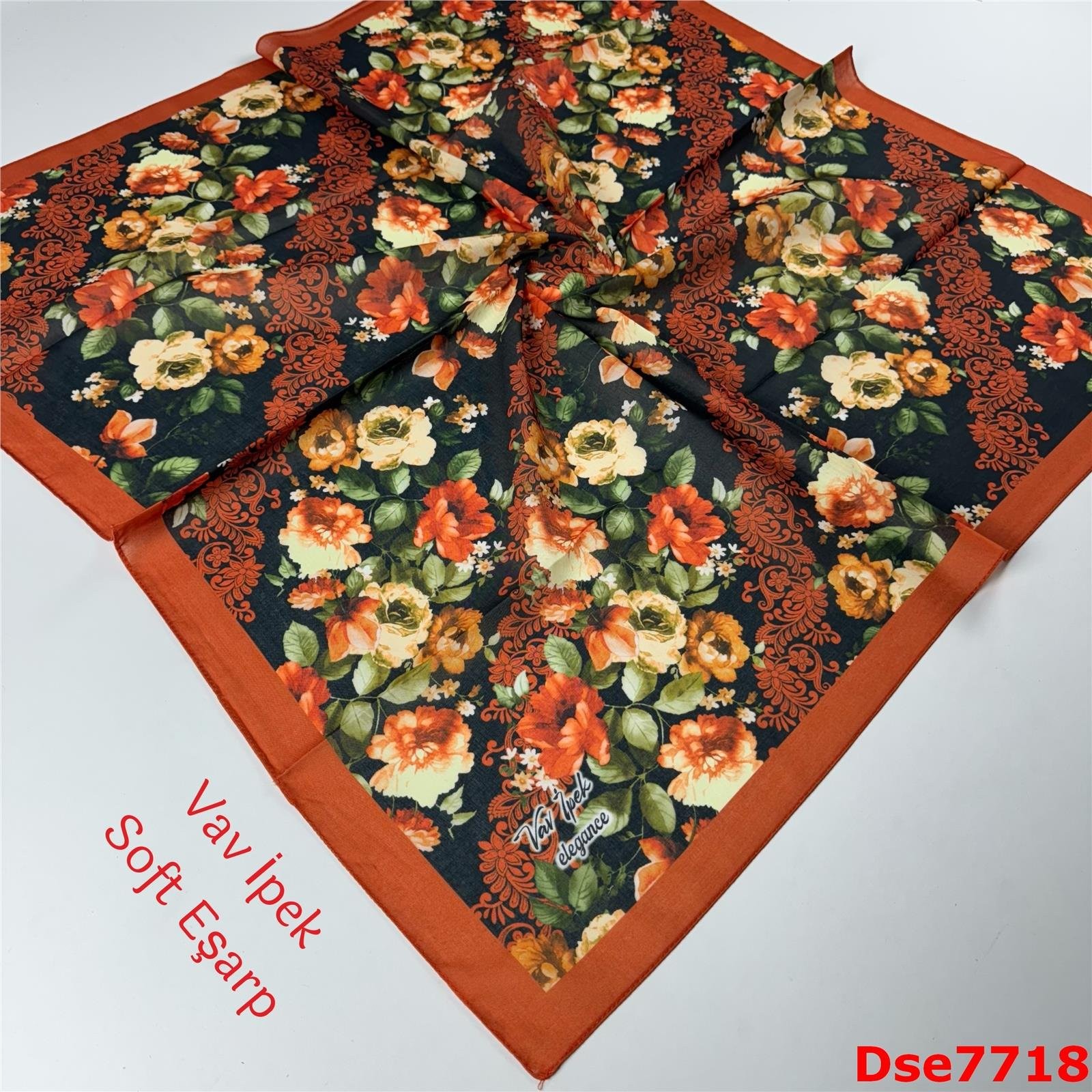 S-141 Vav İpek Soft Eşarp