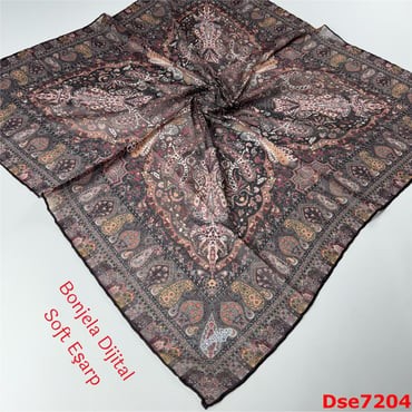 S-060 Bonjela Dijital Soft Eşarp