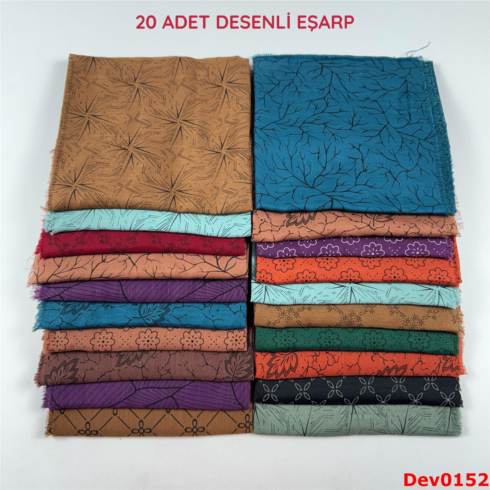 KAMPANYA.. 20 Adet Desenli Eşarp