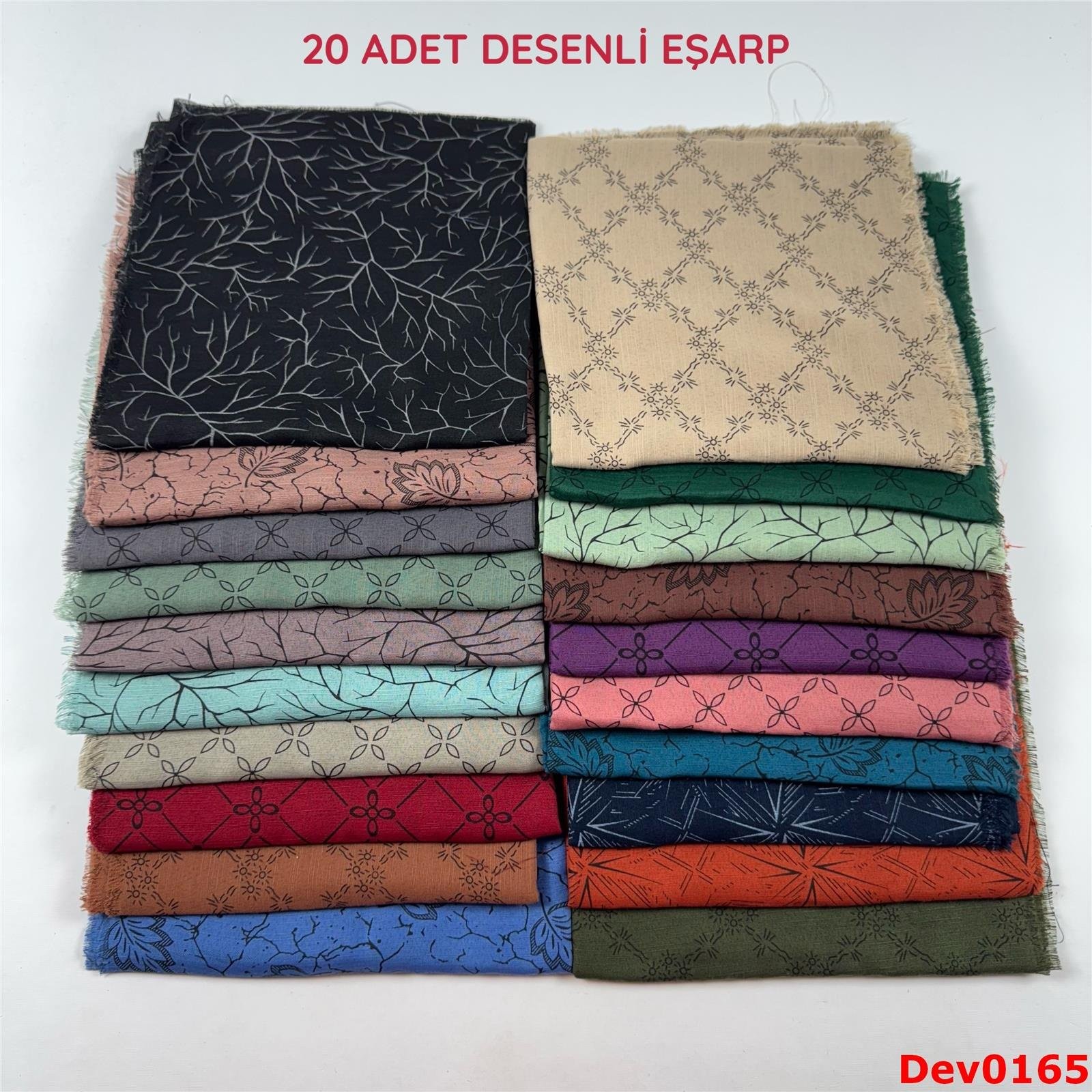 KAMPANYA.. 20 Adet Desenli Eşarp