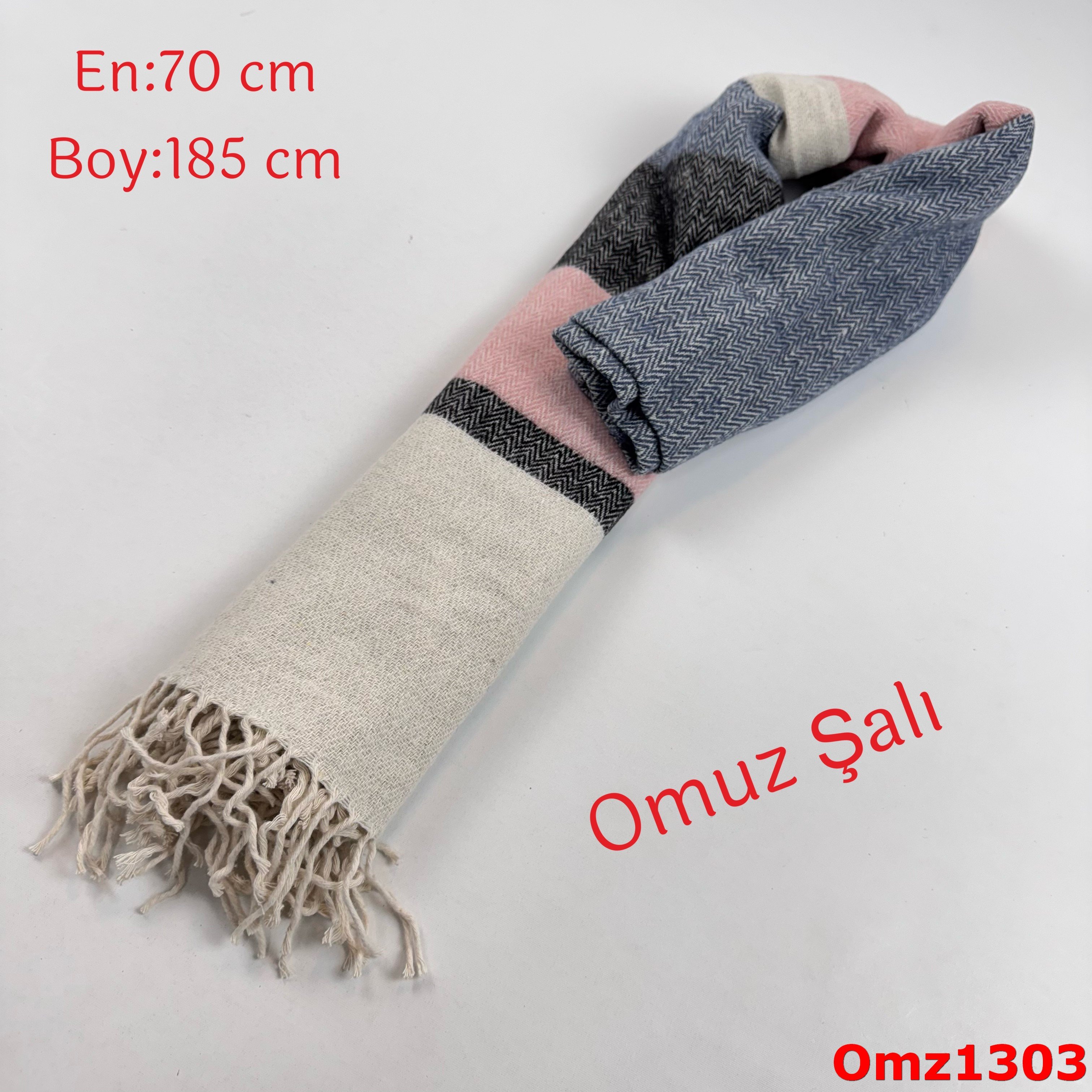 ZY-073 Düz Balıksırtı Omuz Şalı