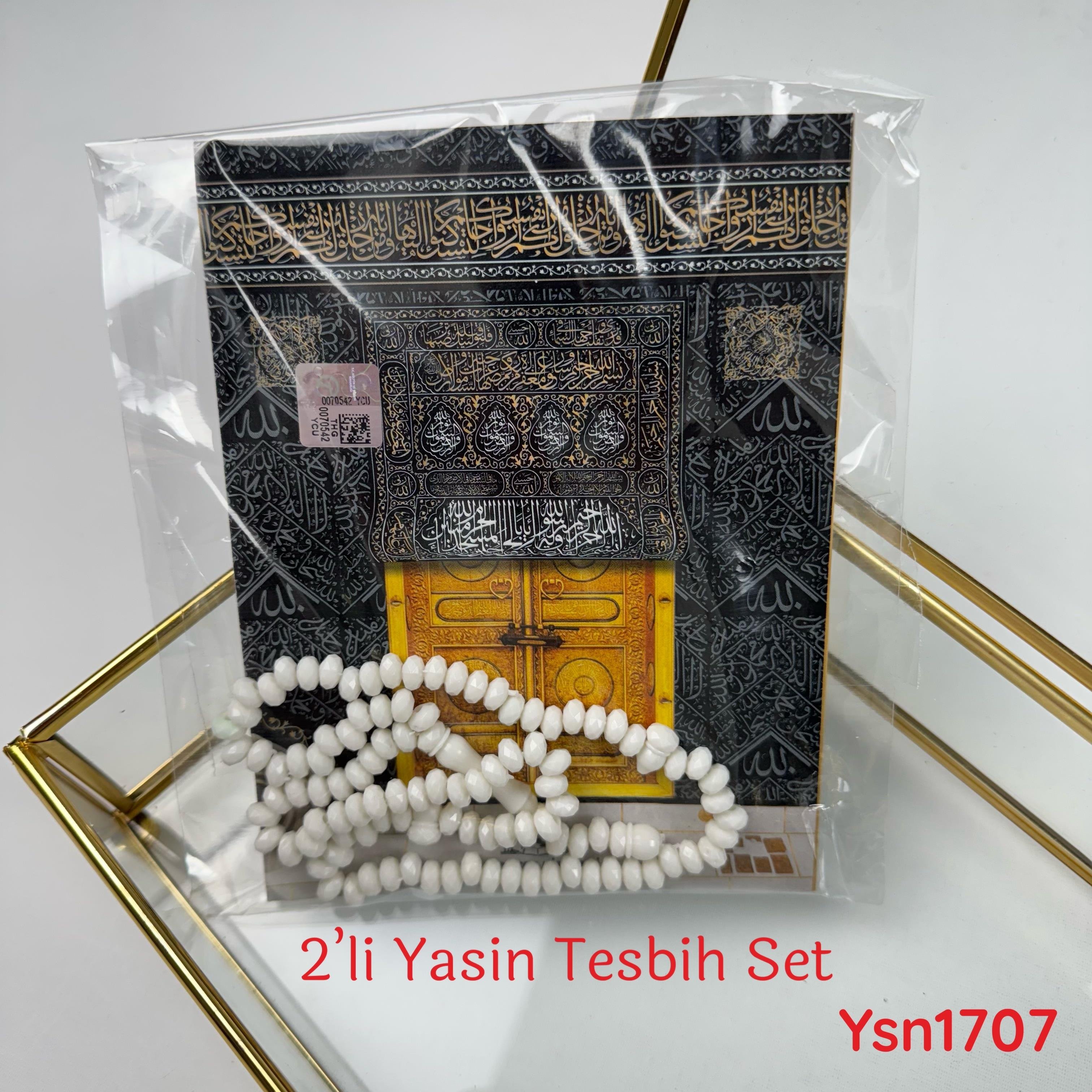 ZY-101 80 Sayfa Yasin Kitabı Plastik Kristal Tesbih Set