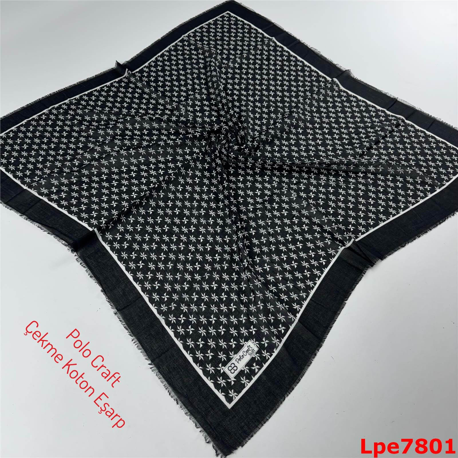 O-012 Polo Craft Çekme Coton Eşarp